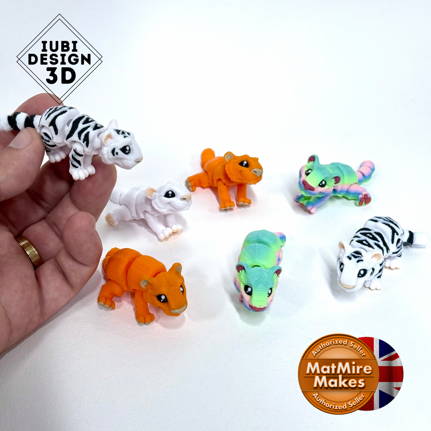 3D Printed Tiny Creatures – Articulated Fidgets to Collect & Fidget With