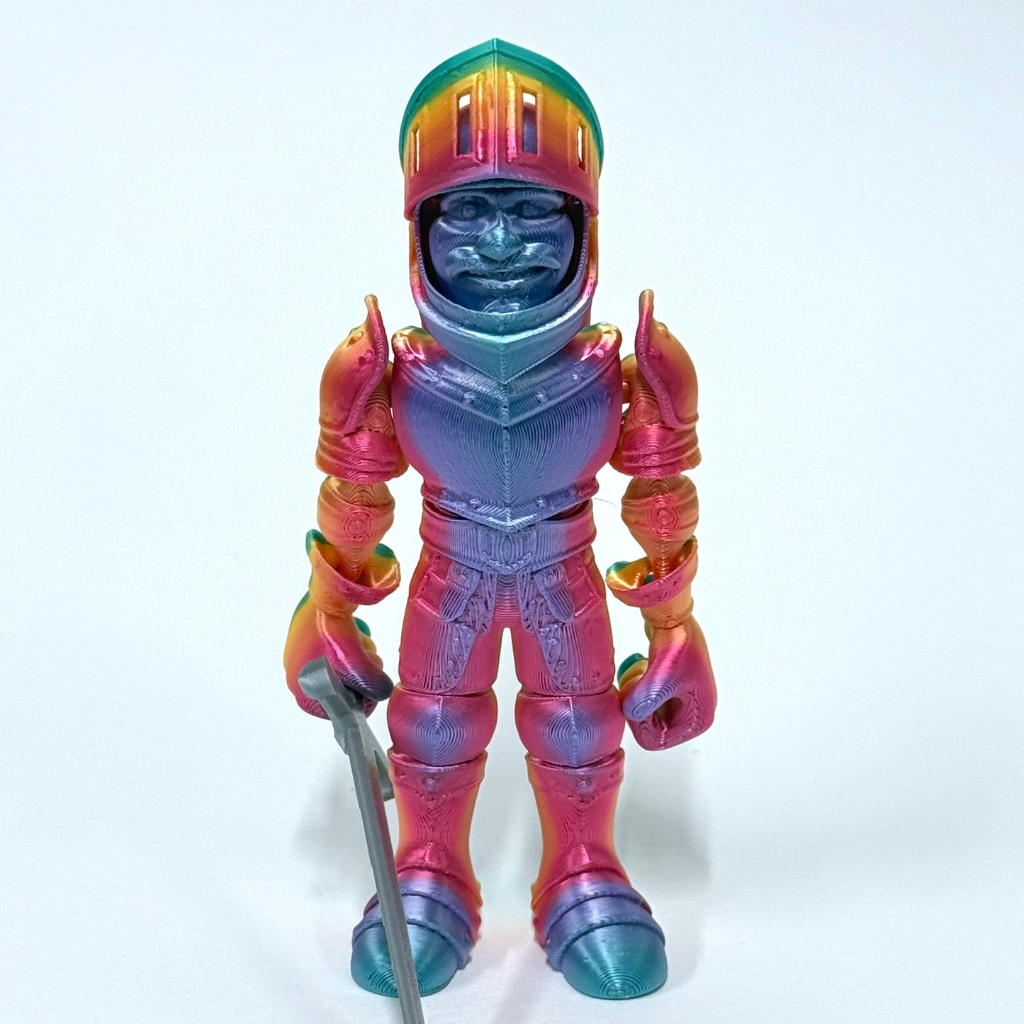 3D Printed Knight in Armour | Articulating Figure with Sword