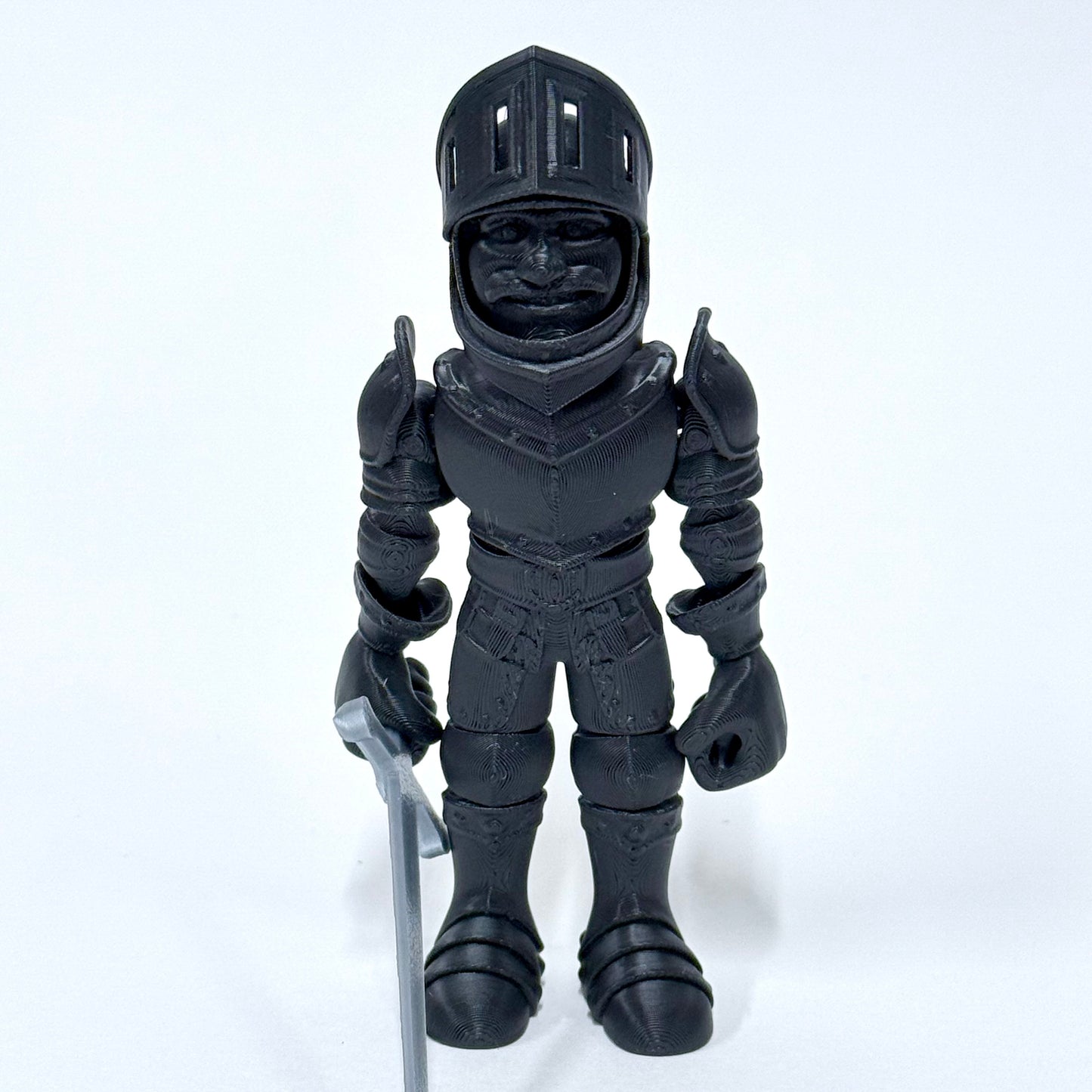 3D Printed Knight in Armour | Articulating Figure with Sword