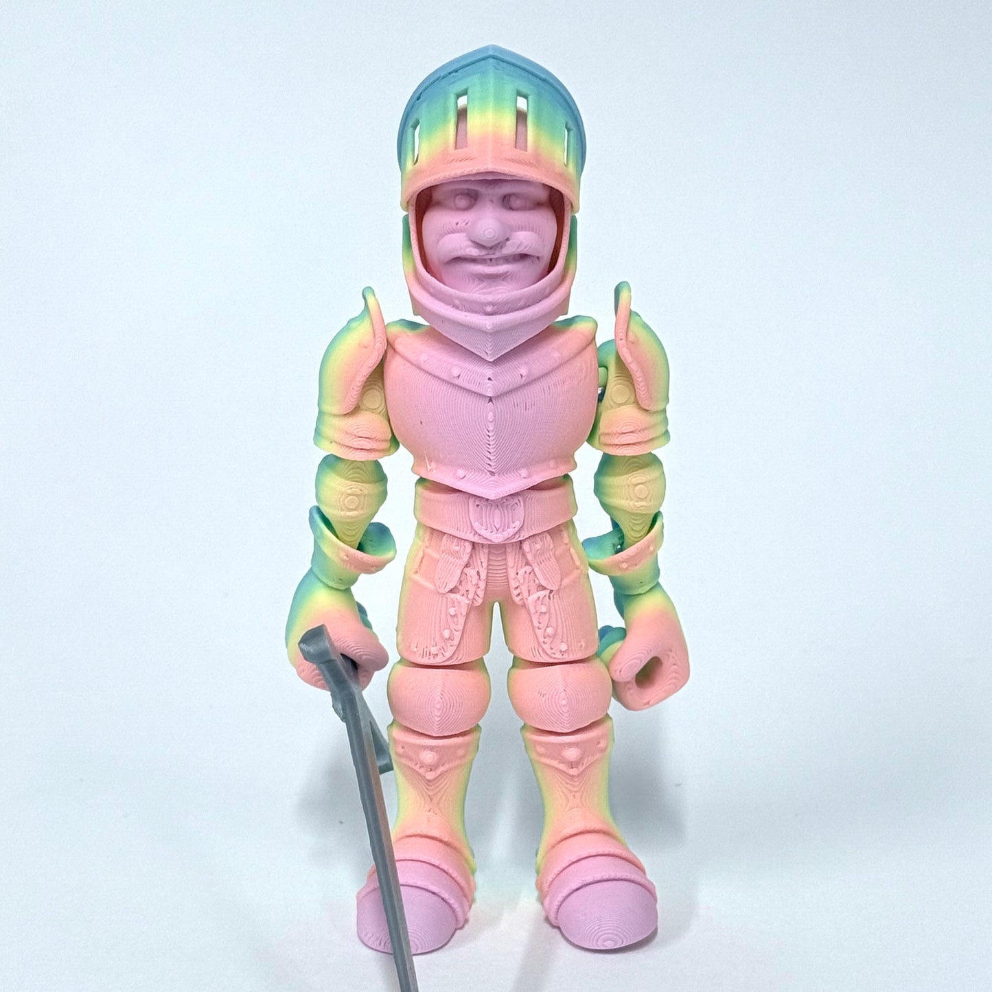 3D Printed Knight in Armour | Articulating Figure with Sword