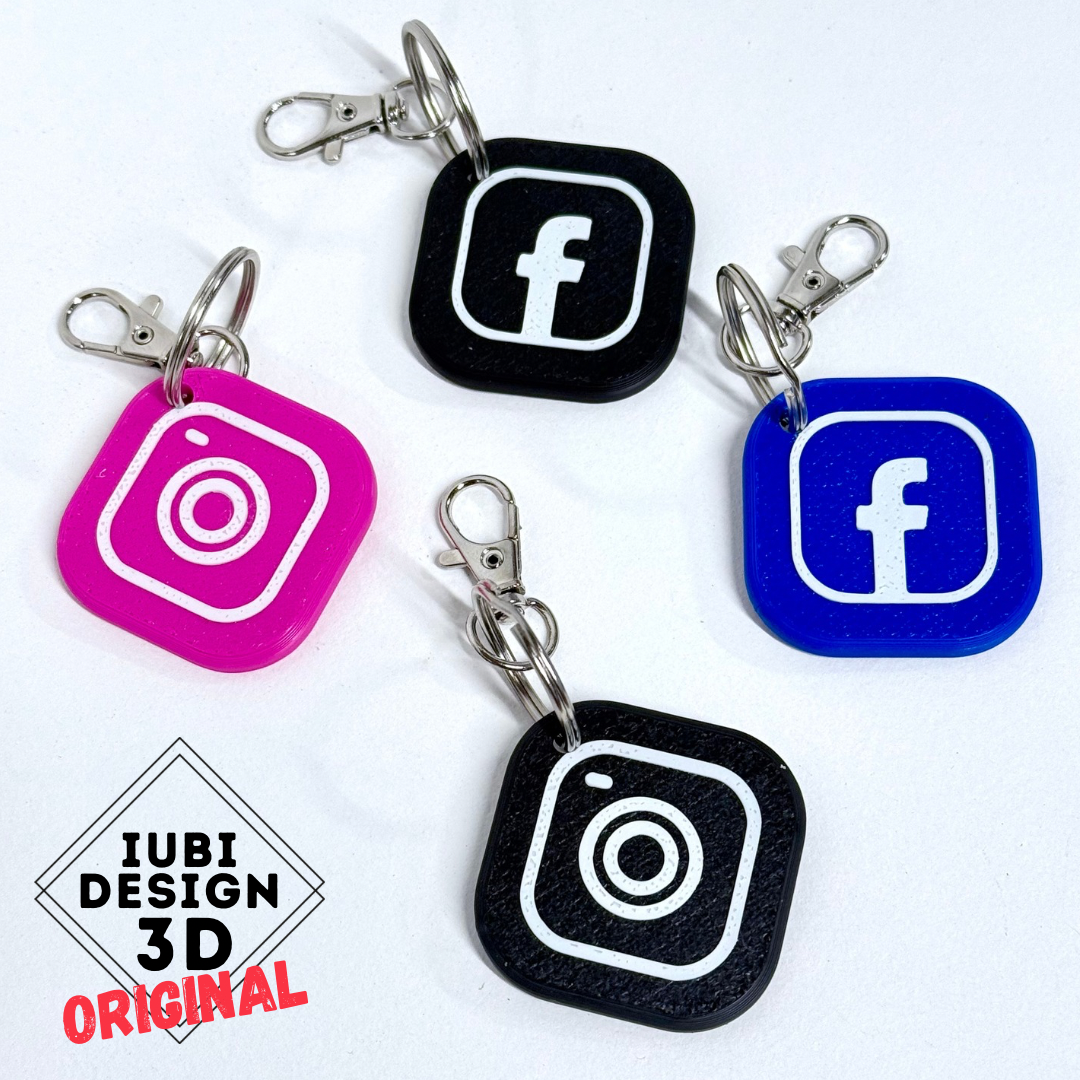 NFC Social Media Keyring – Facebook & Instagram Digital Business Card
