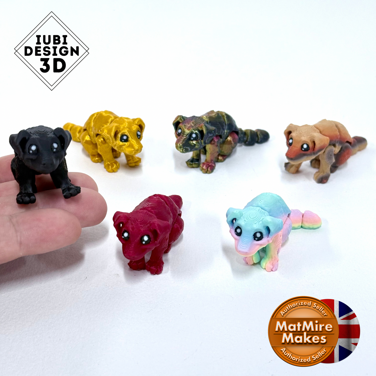 3D Printed Tiny Creatures – Articulated Fidgets to Collect & Fidget With