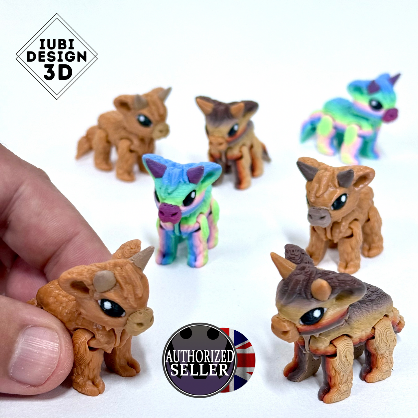 3D Printed Tiny Creatures – Articulated Fidgets to Collect & Fidget With