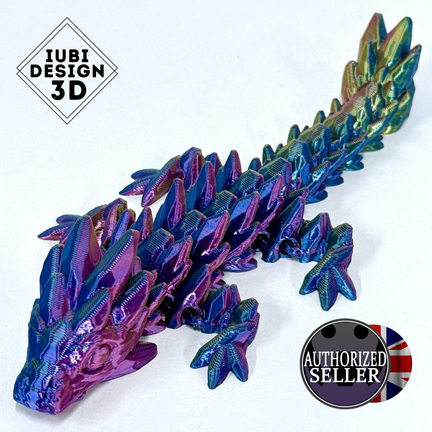 Baby Gemstone Dragon | 3D Printed Articulated Figure