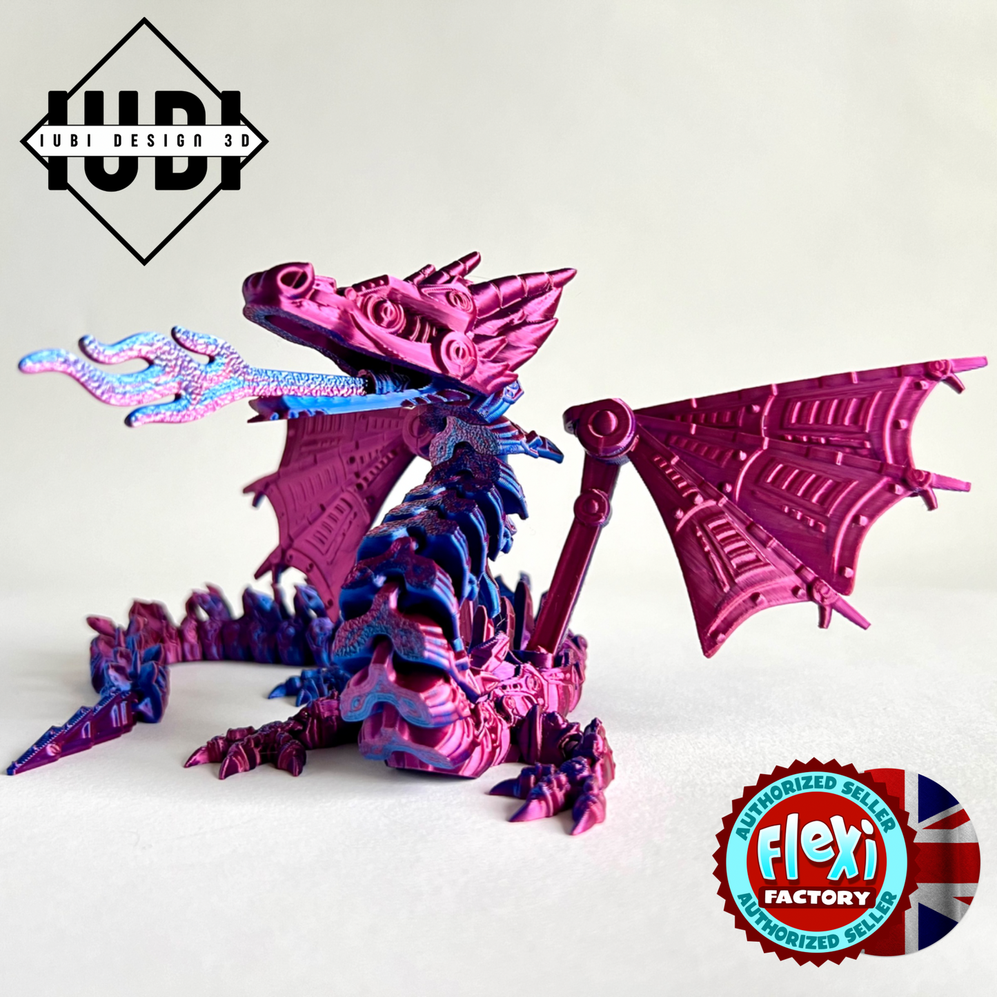 3D Printed Robot Mech Dragon | Large Articulated Figure