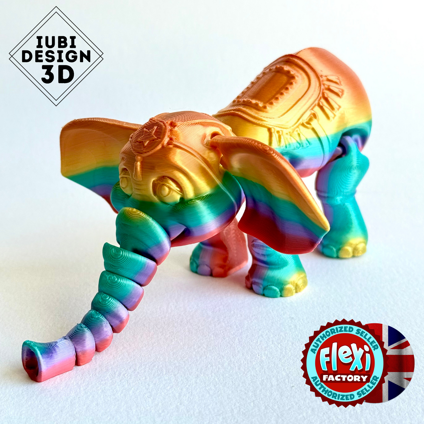 3D Printed Articulating Circus Elephant | Fidget Toy