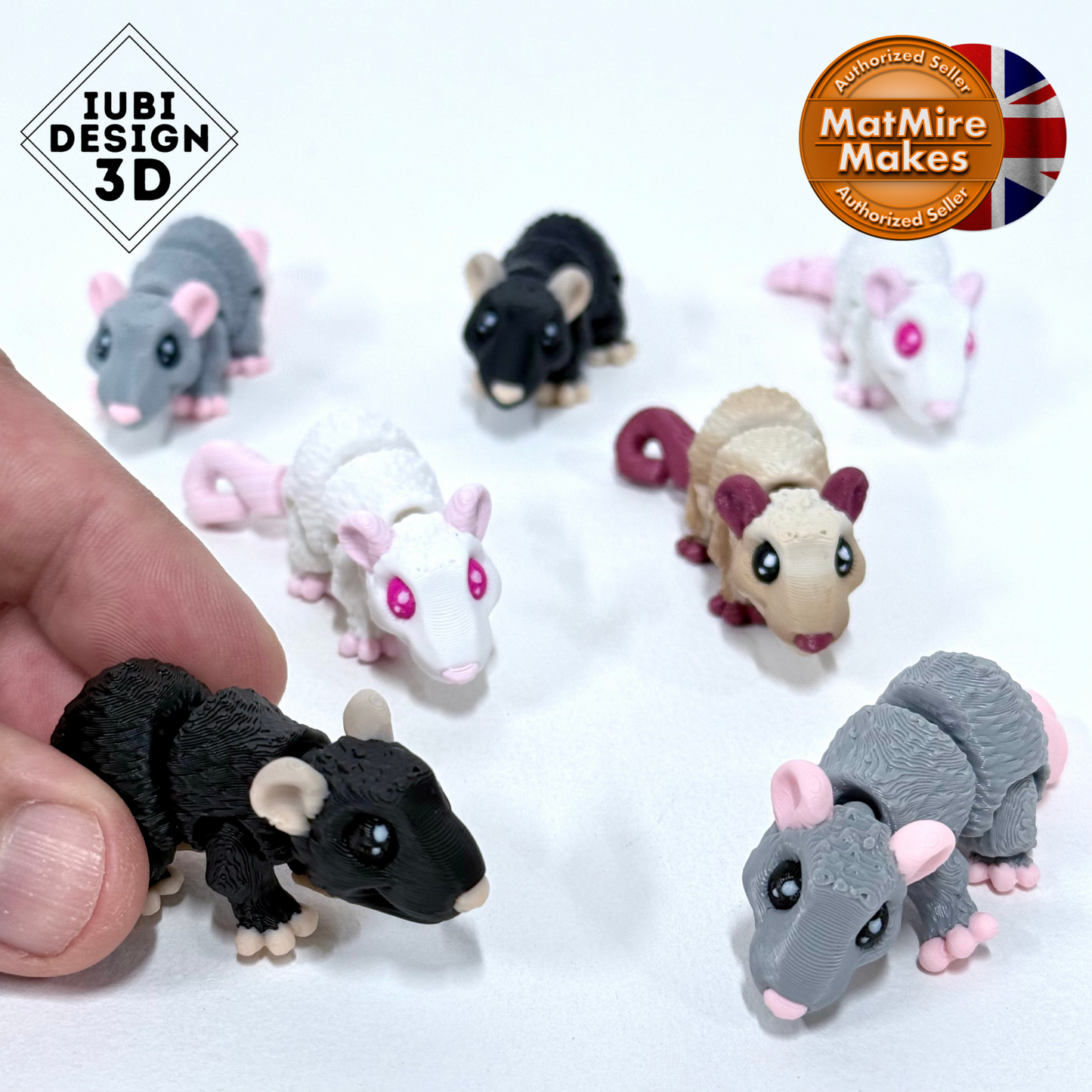 3D Printed Tiny Creatures – Articulated Fidgets to Collect & Fidget With