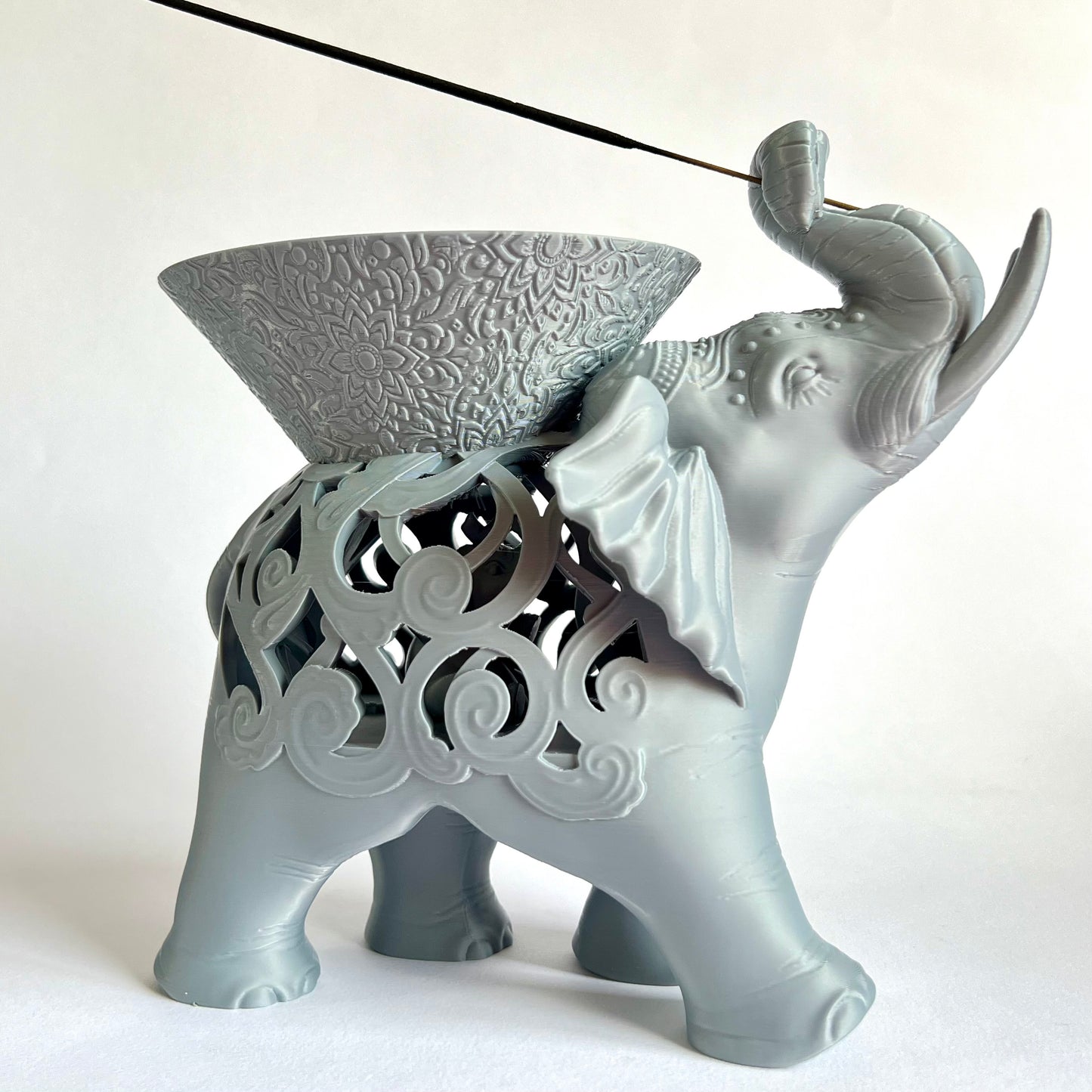 3D Printed Elephant Incense Holder | Elephant Decor