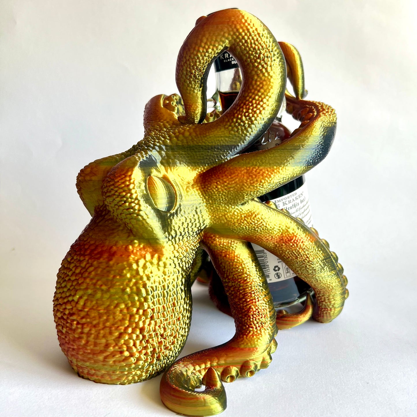 3D Printed Kraken Octopus Bottle Holder | Rum Guardian