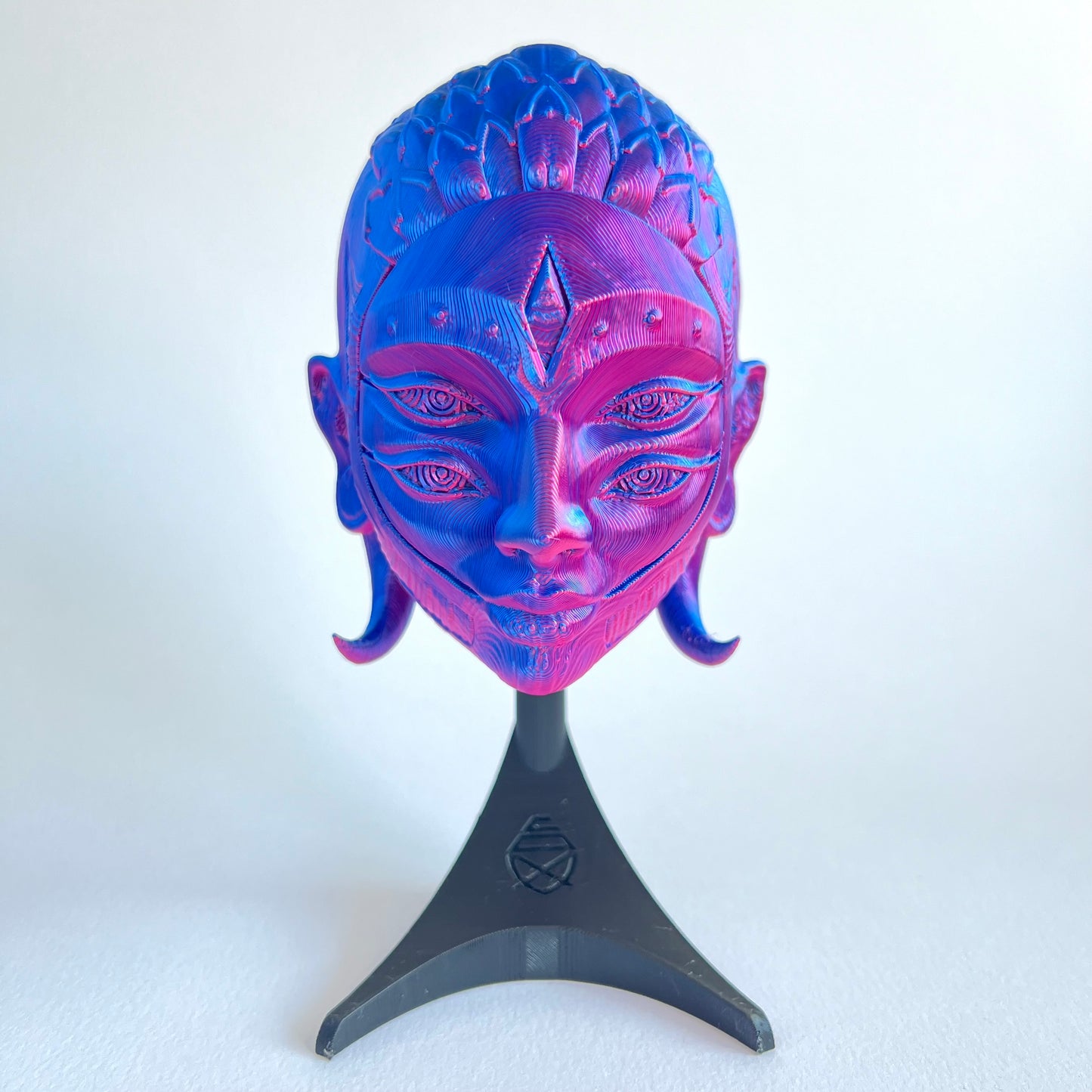 3D Printed Arlequin Mask Wall Art | Venetian Masquerade Decor