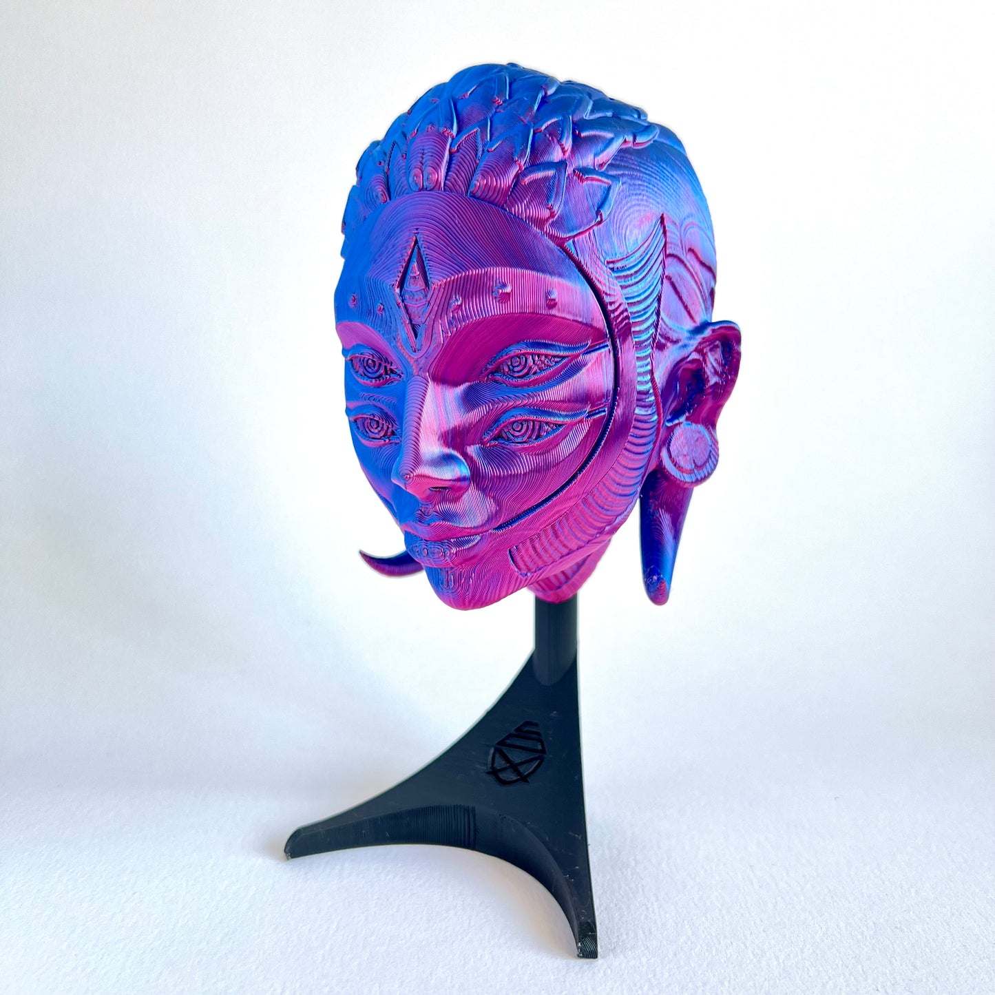 3D Printed Arlequin Mask Wall Art | Venetian Masquerade Decor