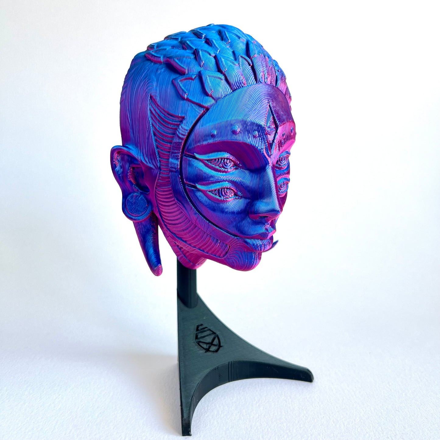 3D Printed Arlequin Mask Wall Art | Venetian Masquerade Decor