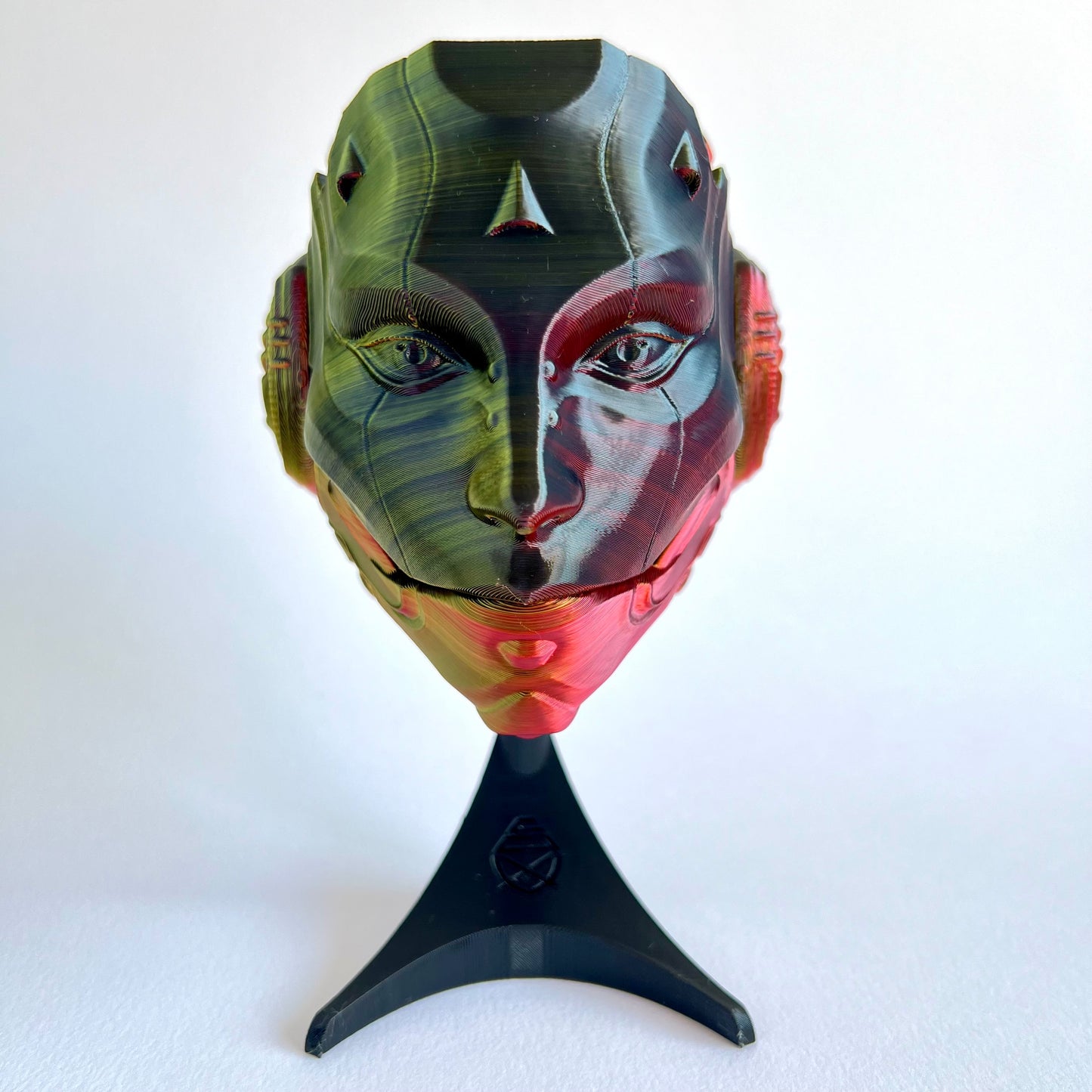 3D Printed Skull Droid Mask Wall Art | Futuristic Decor