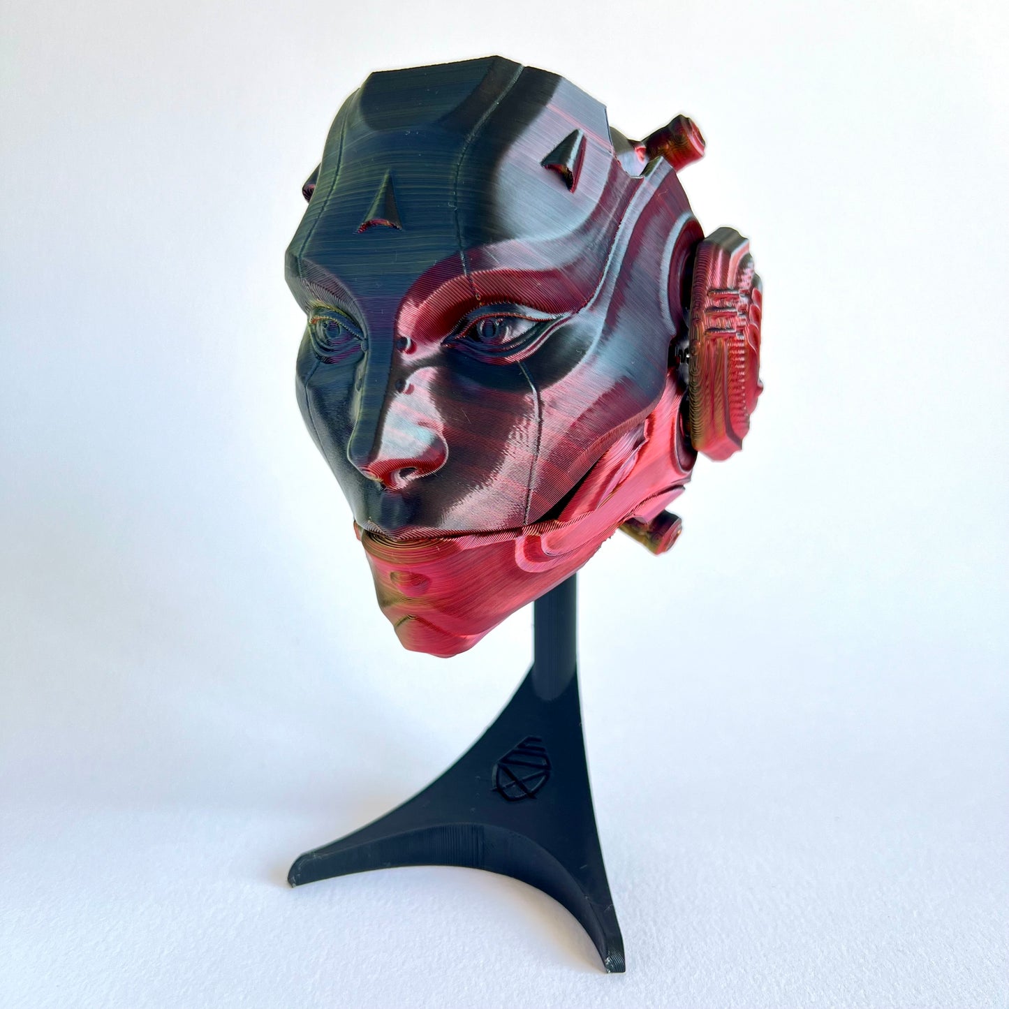 3D Printed Skull Droid Mask Wall Art | Futuristic Decor
