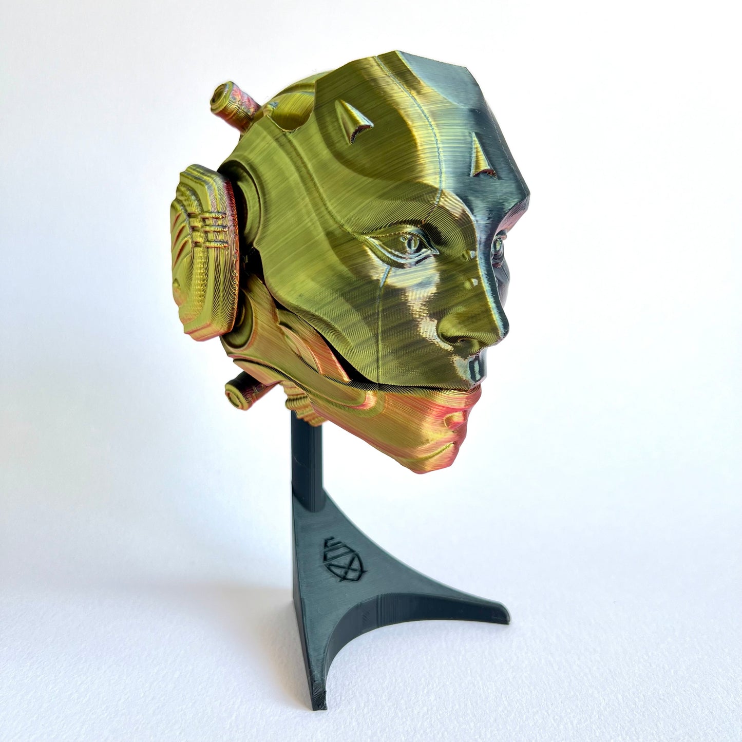 3D Printed Skull Droid Mask Wall Art | Futuristic Decor