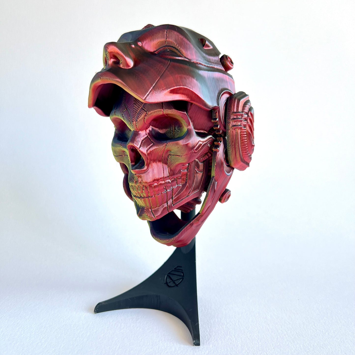 3D Printed Skull Droid Mask Wall Art | Futuristic Decor