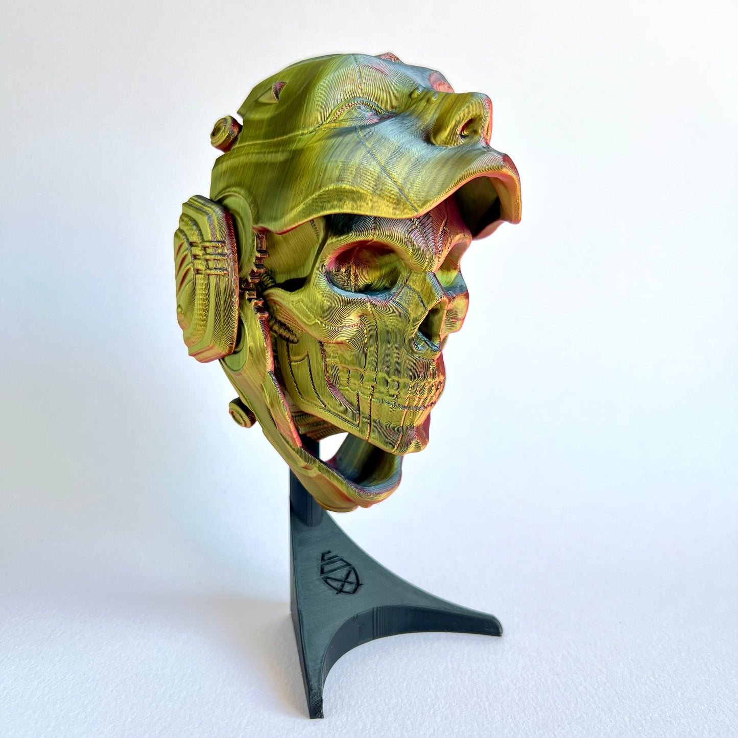 3D Printed Skull Droid Mask Wall Art | Futuristic Decor