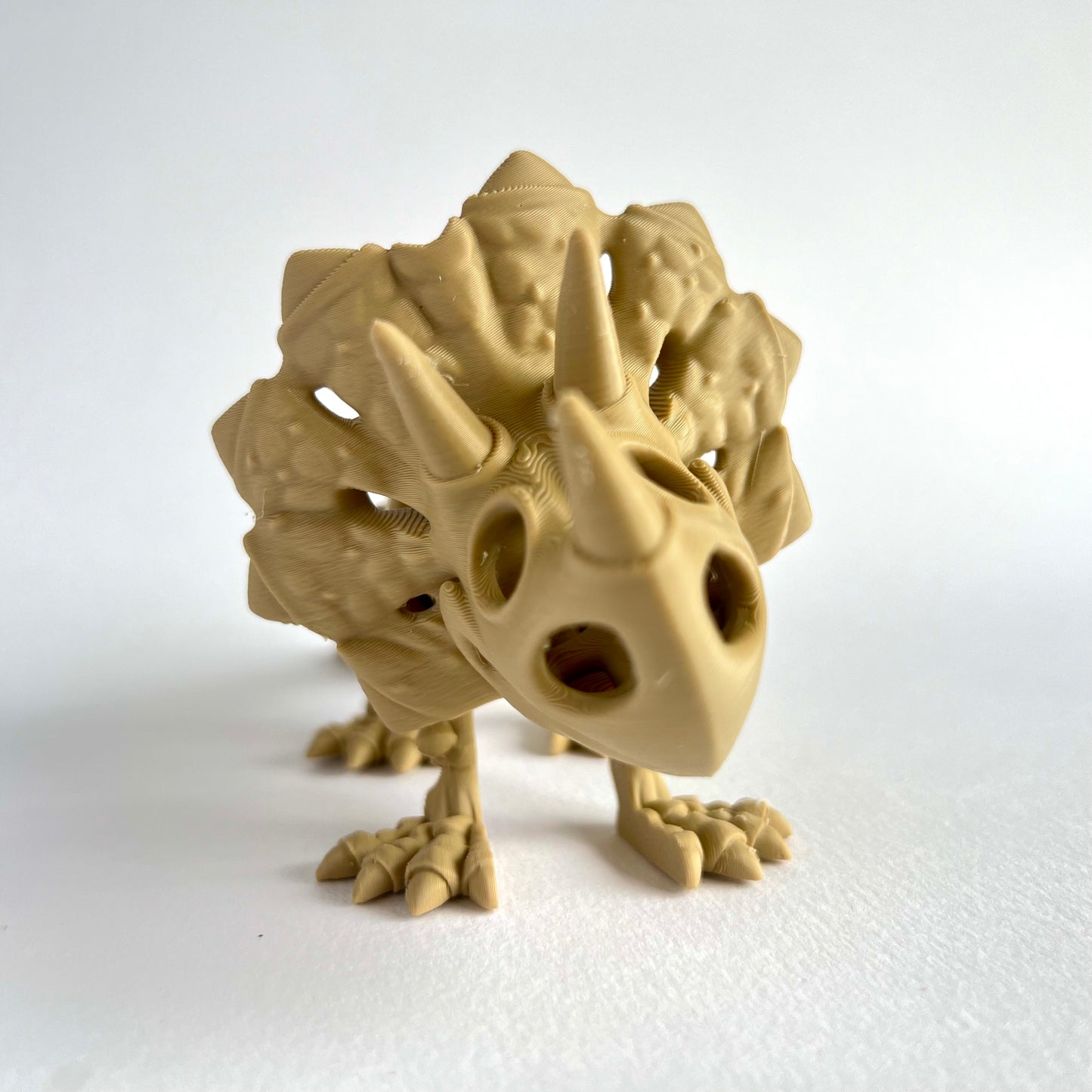3D Printed Skeleton Triceratops | Articulating Dinosaur Figure