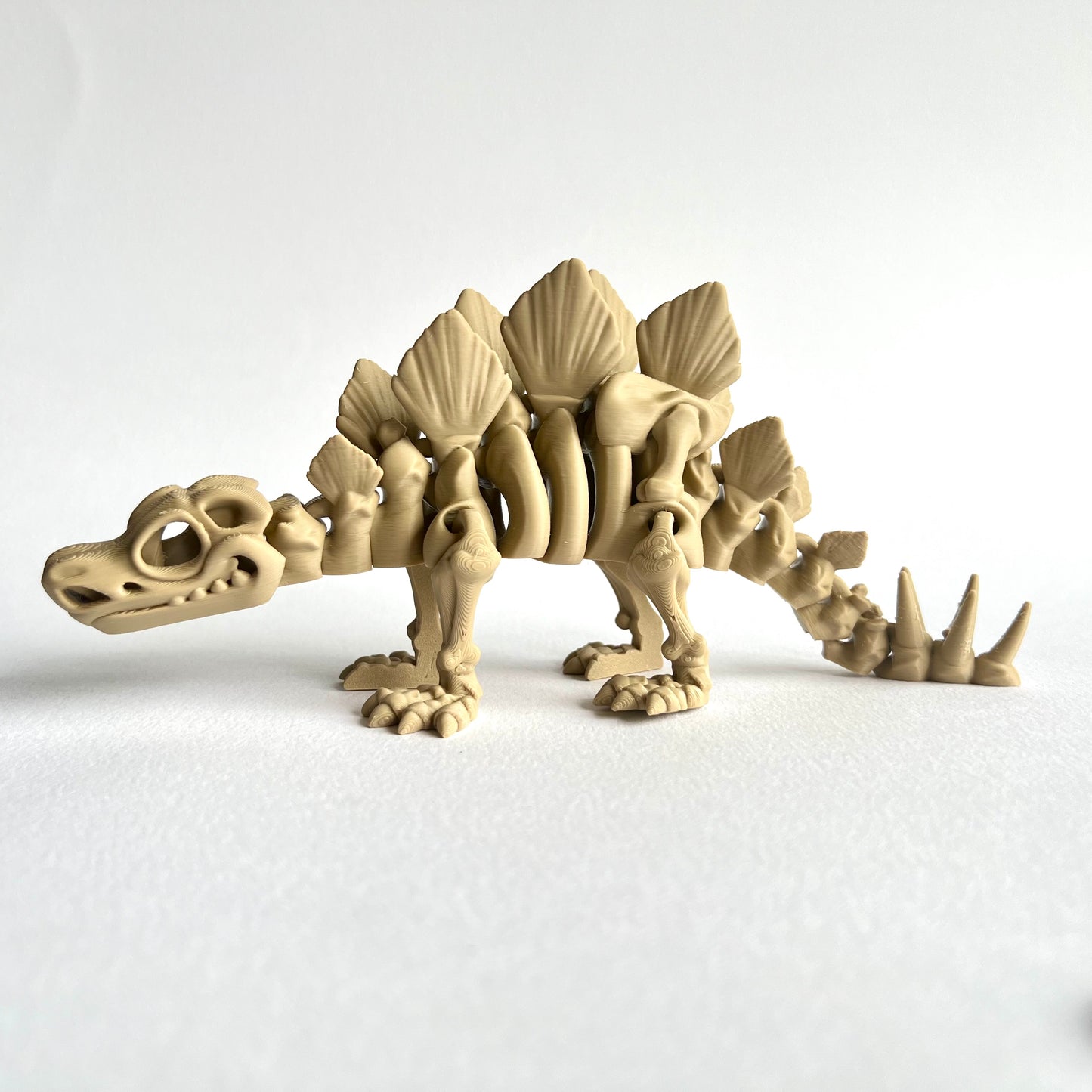 3D Printed Skeleton Stegosaurus | Articulating Dinosaur Figure