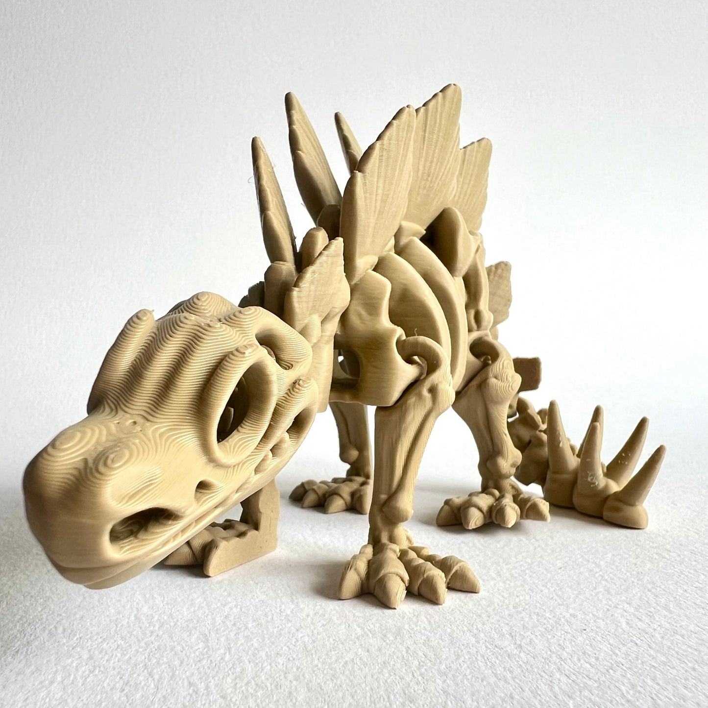 3D Printed Skeleton Stegosaurus | Articulating Dinosaur Figure