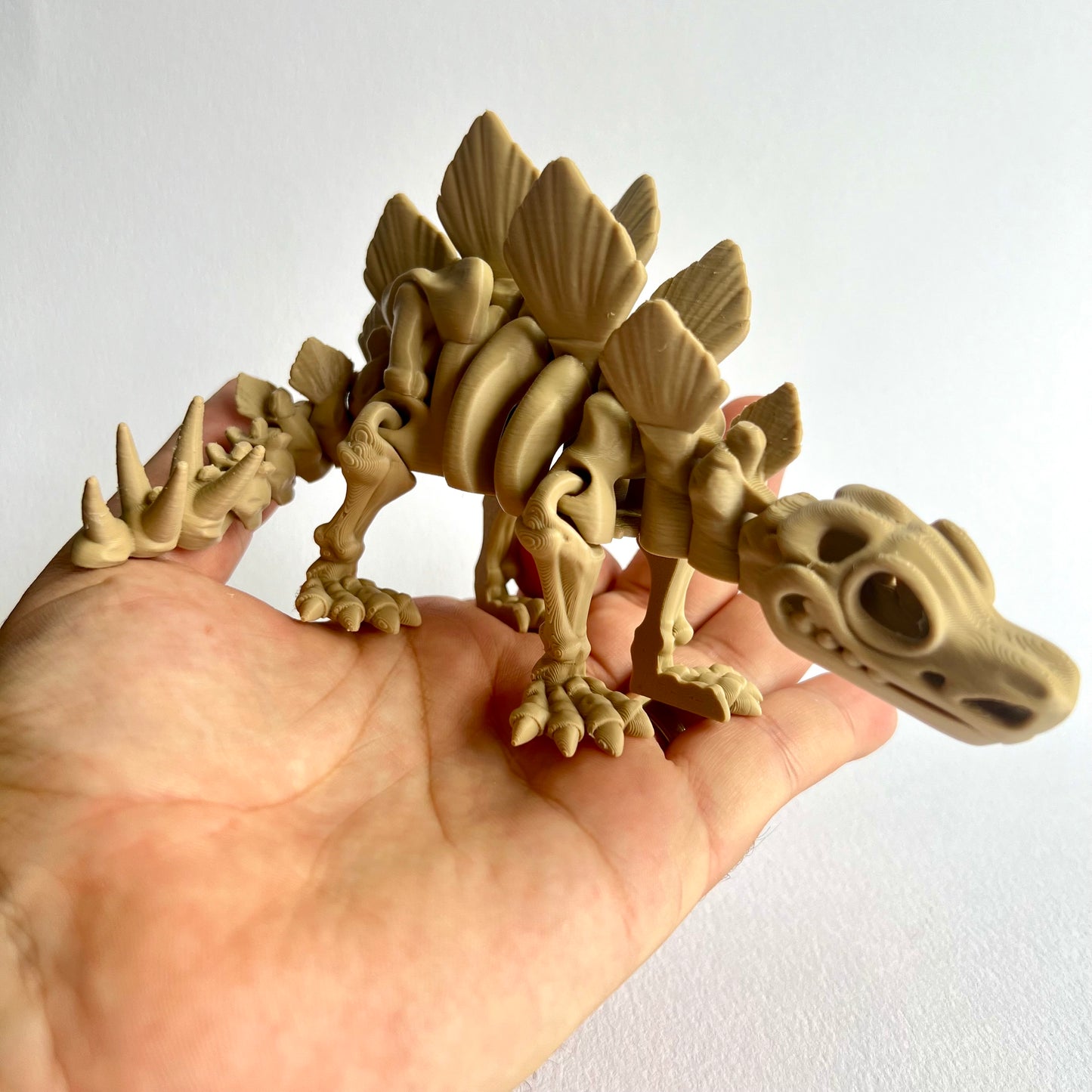 3D Printed Skeleton Stegosaurus | Articulating Dinosaur Figure