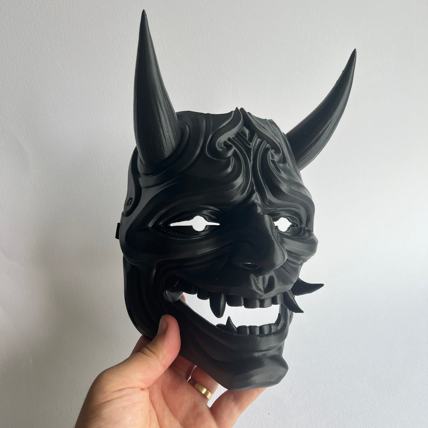 3D Printed Oni Mask | Wearable Japanese Demon Mask