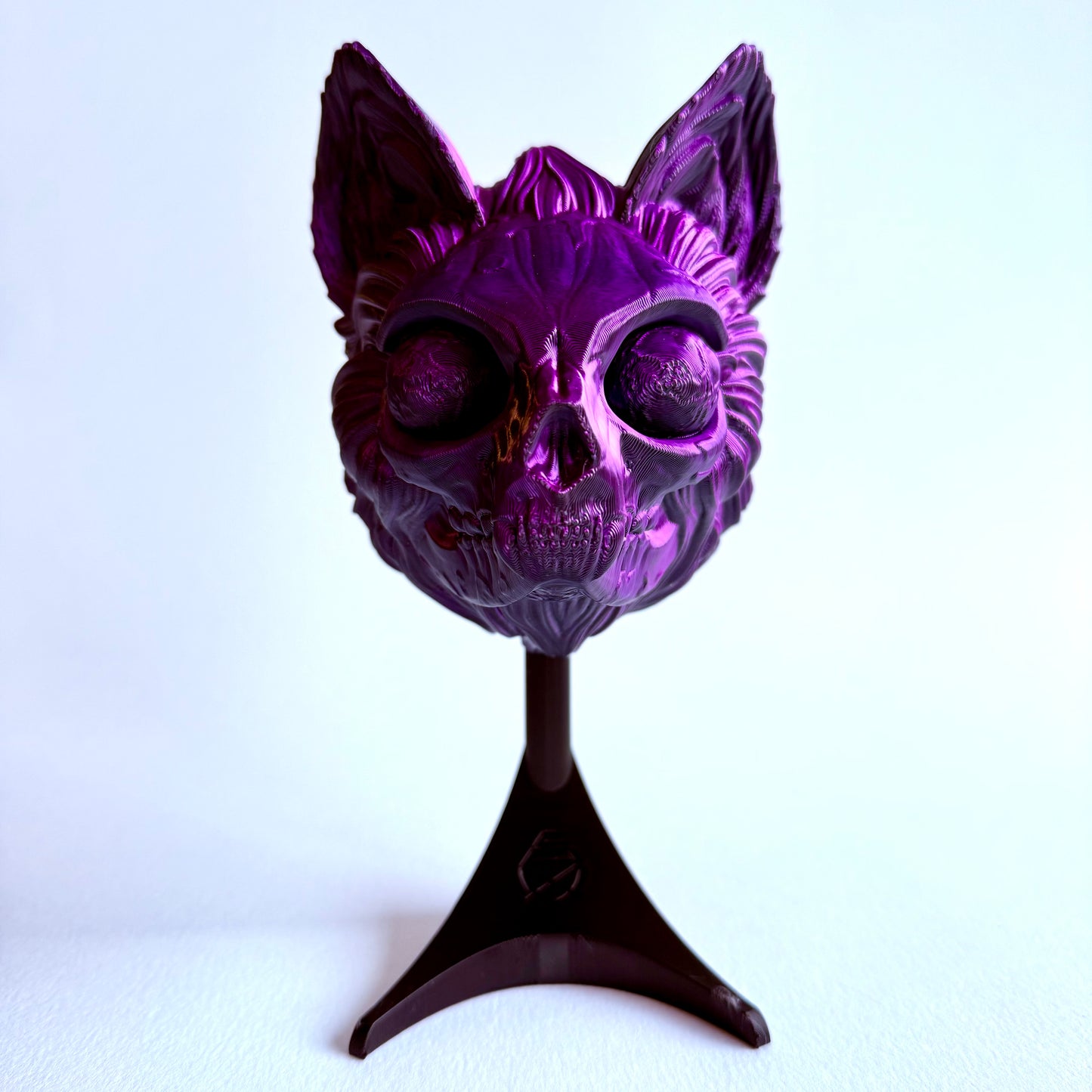 3D Printed Mew Skull Mask Wall Art | Mythical Decor
