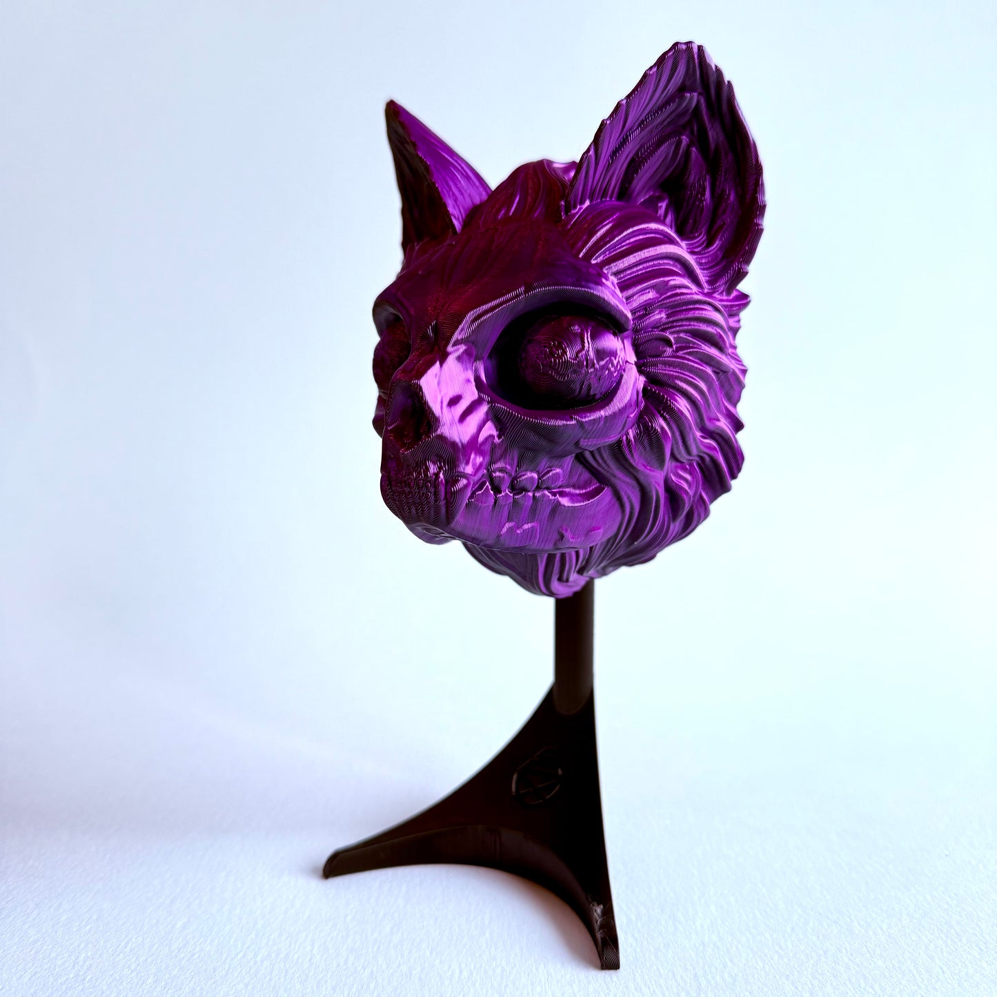 3D Printed Mew Skull Mask Wall Art | Mythical Decor
