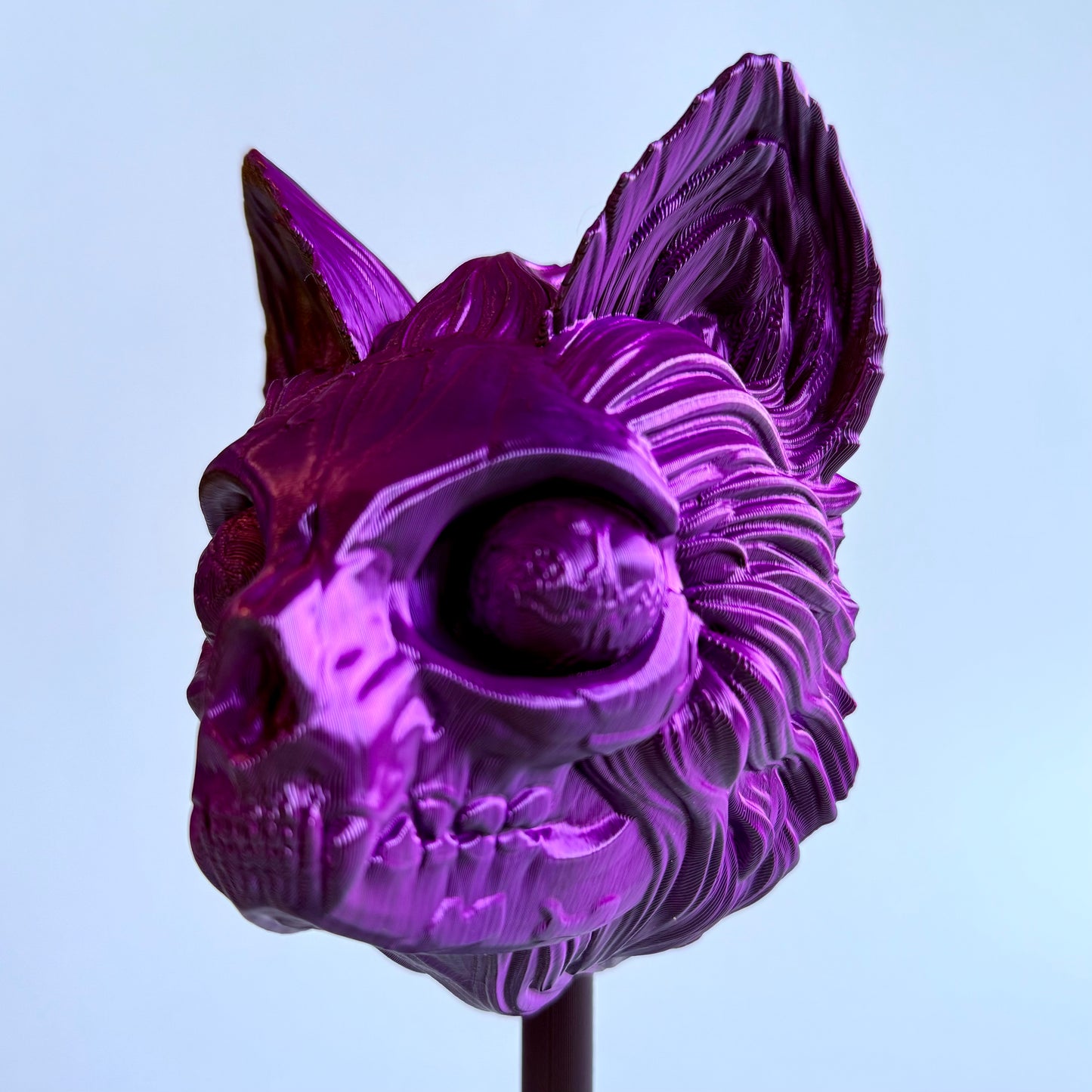 3D Printed Mew Skull Mask Wall Art | Mythical Decor