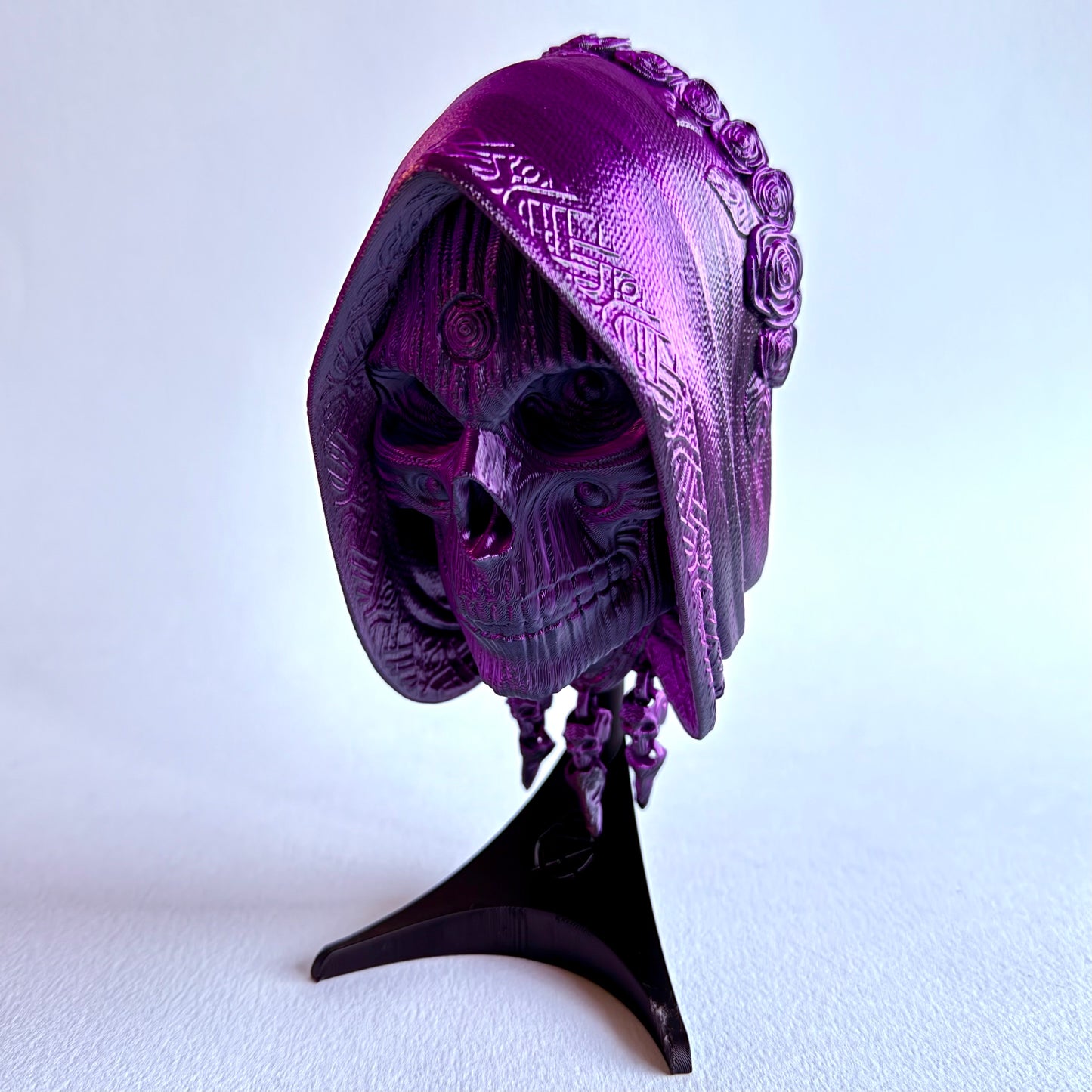 3D Printed Holy Death Mask Wall Art | Macabre Home Decor