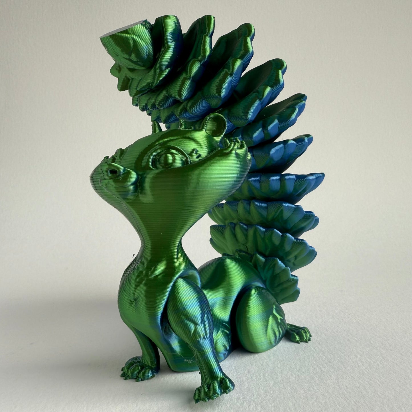 3D Printed Articulating Squirrel | Bushy Tail Figure