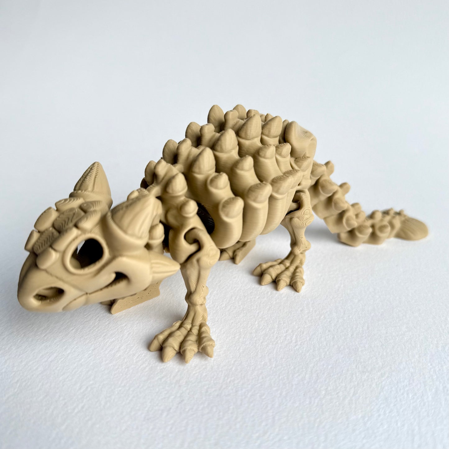 3D Printed Skeleton Ankylosaurus | Articulating Dinosaur Figure