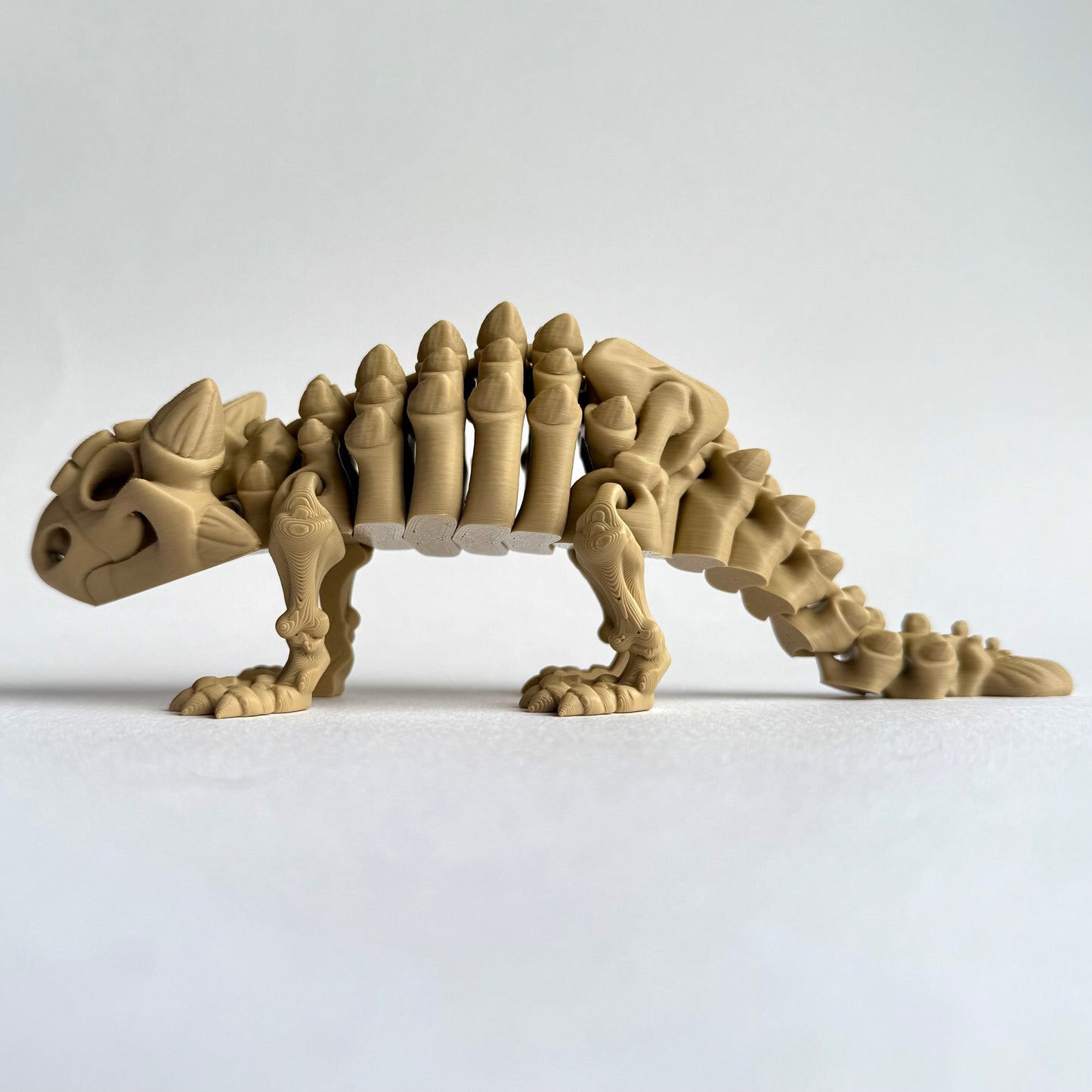 3D Printed Skeleton Ankylosaurus | Articulating Dinosaur Figure