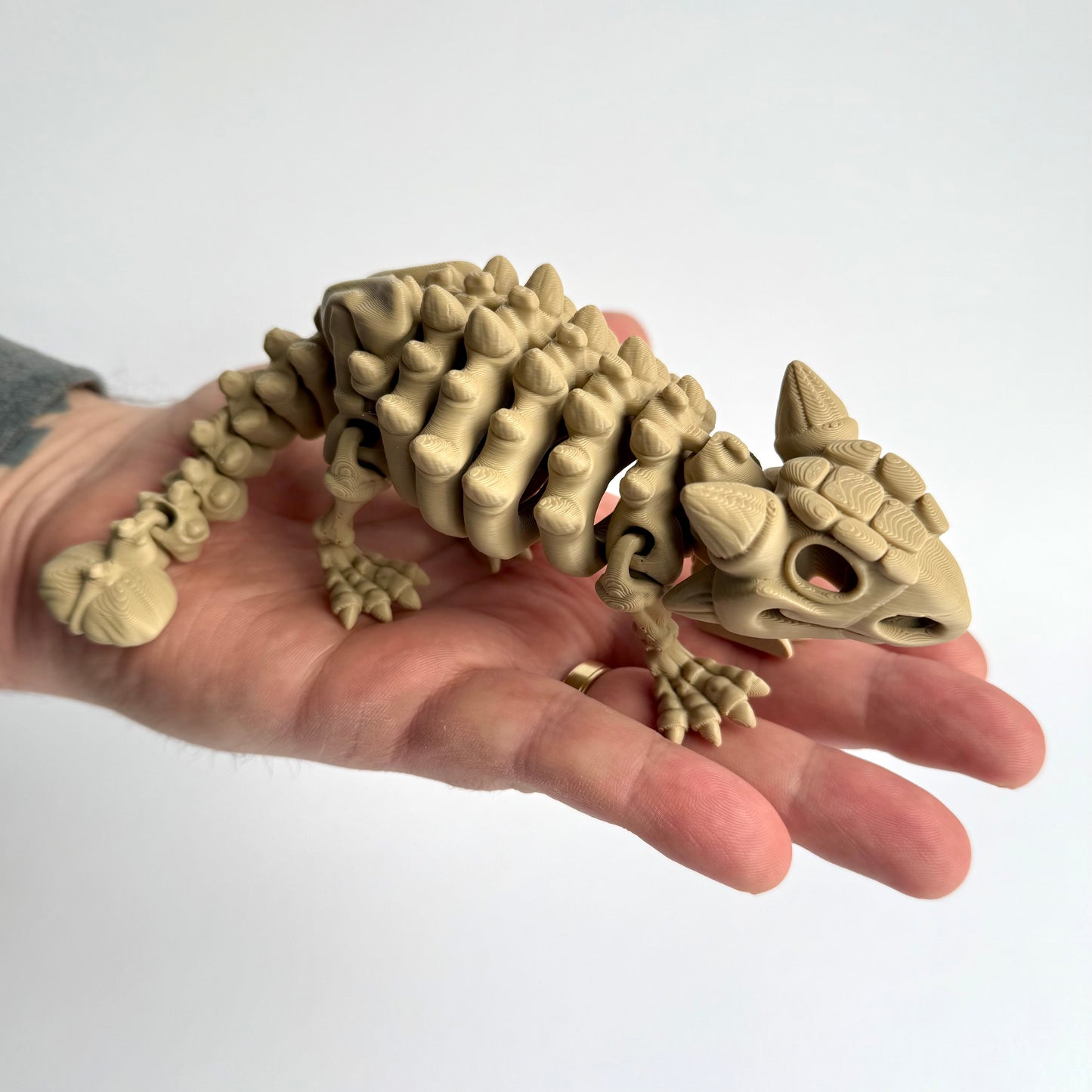 3D Printed Skeleton Ankylosaurus | Articulating Dinosaur Figure