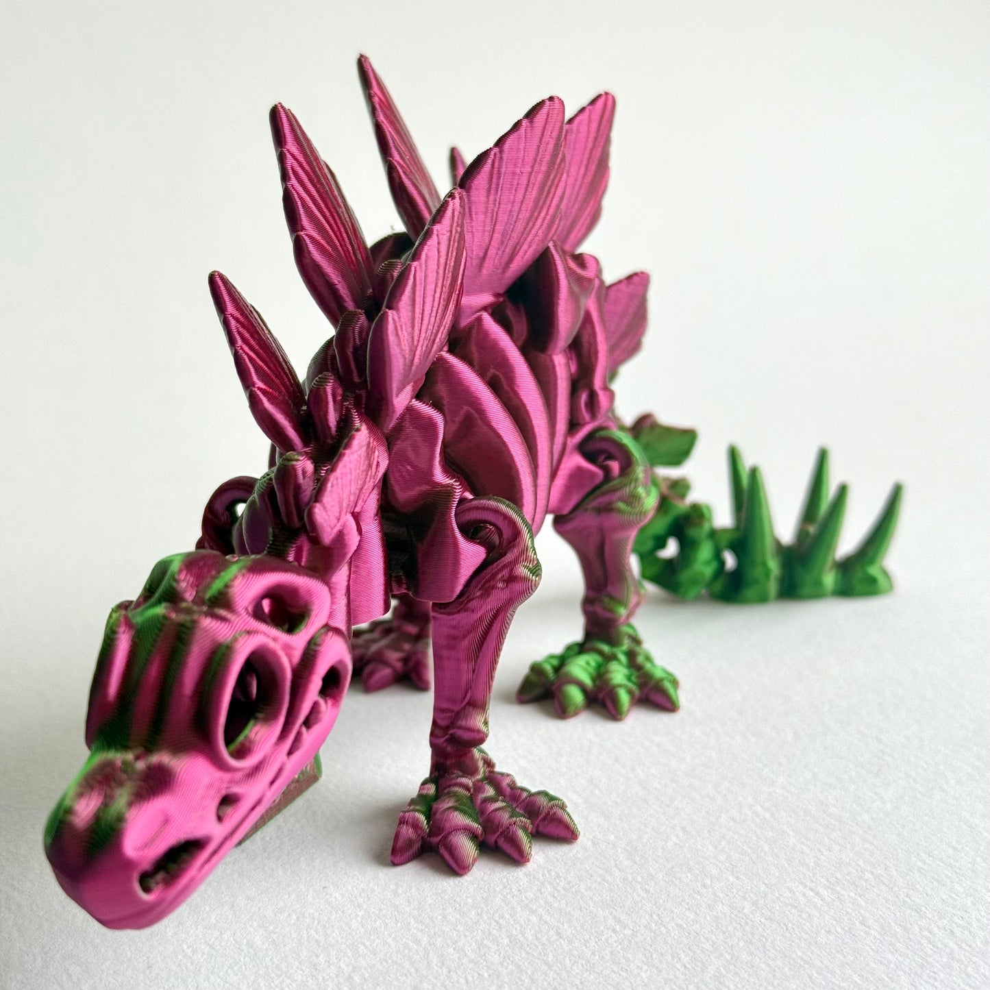 3D Printed Skeleton Stegosaurus | Articulating Dinosaur Figure