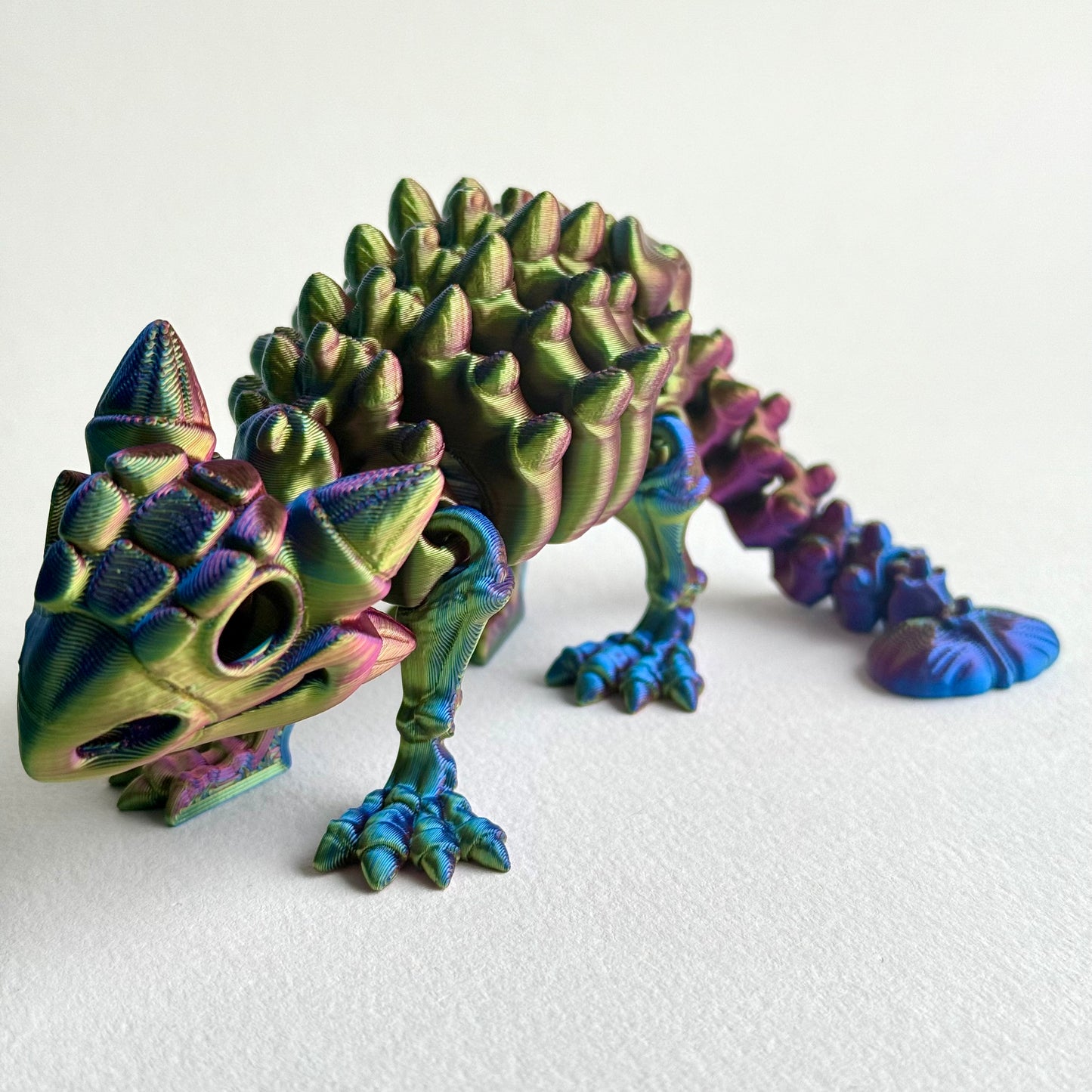 3D Printed Skeleton Ankylosaurus | Articulating Dinosaur Figure