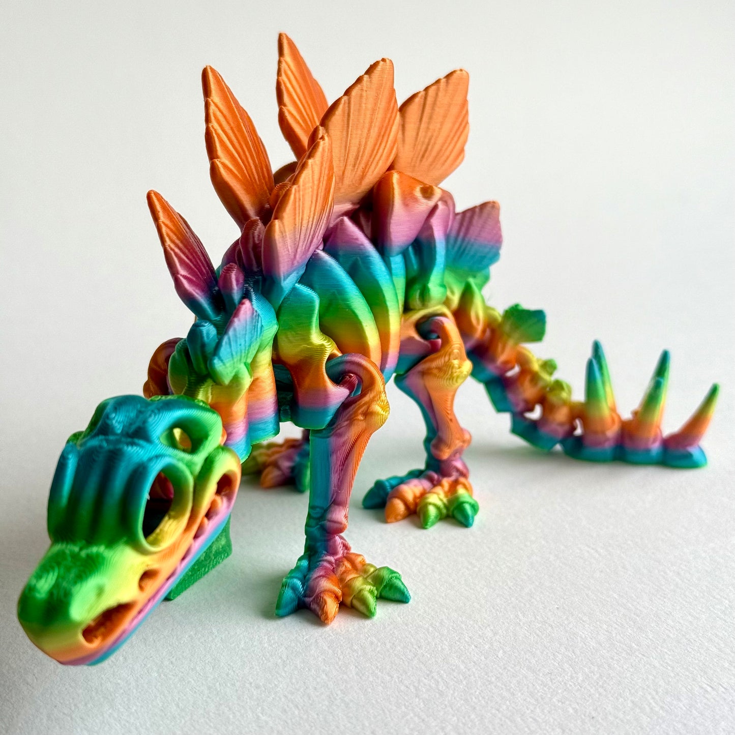 3D Printed Skeleton Stegosaurus | Articulating Dinosaur Figure