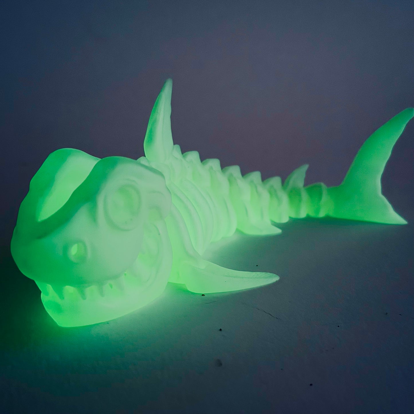 3D Printed Articulating Skeleton Shark | Opening Mouth Figure