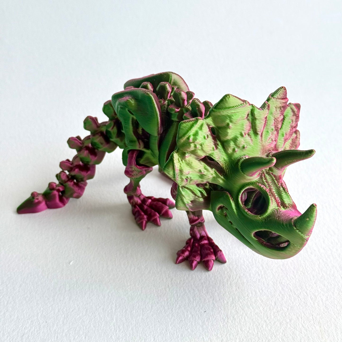 3D Printed Skeleton Triceratops | Articulating Dinosaur Figure