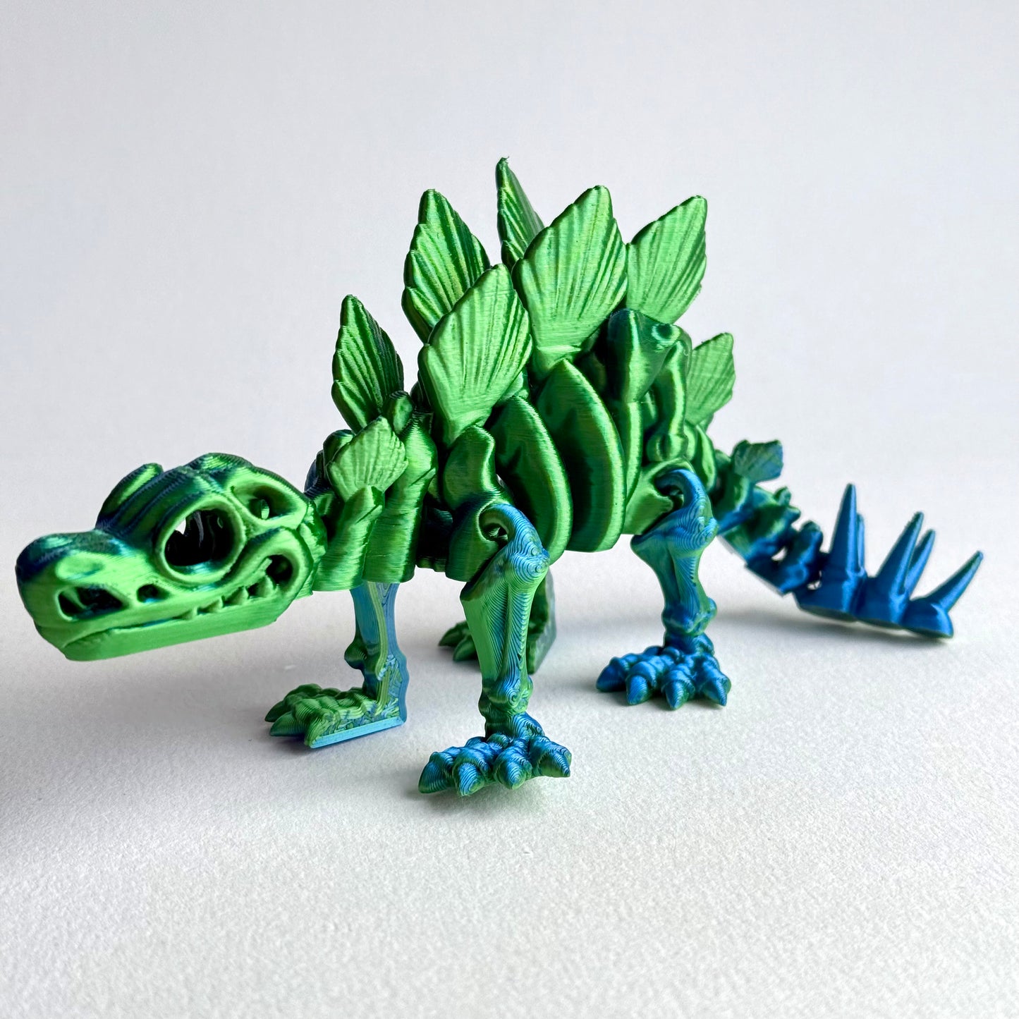3D Printed Skeleton Stegosaurus | Articulating Dinosaur Figure