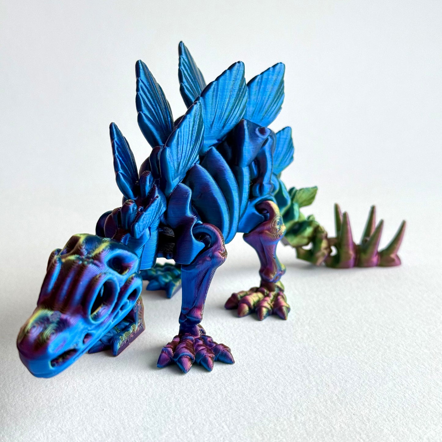 3D Printed Skeleton Stegosaurus | Articulating Dinosaur Figure