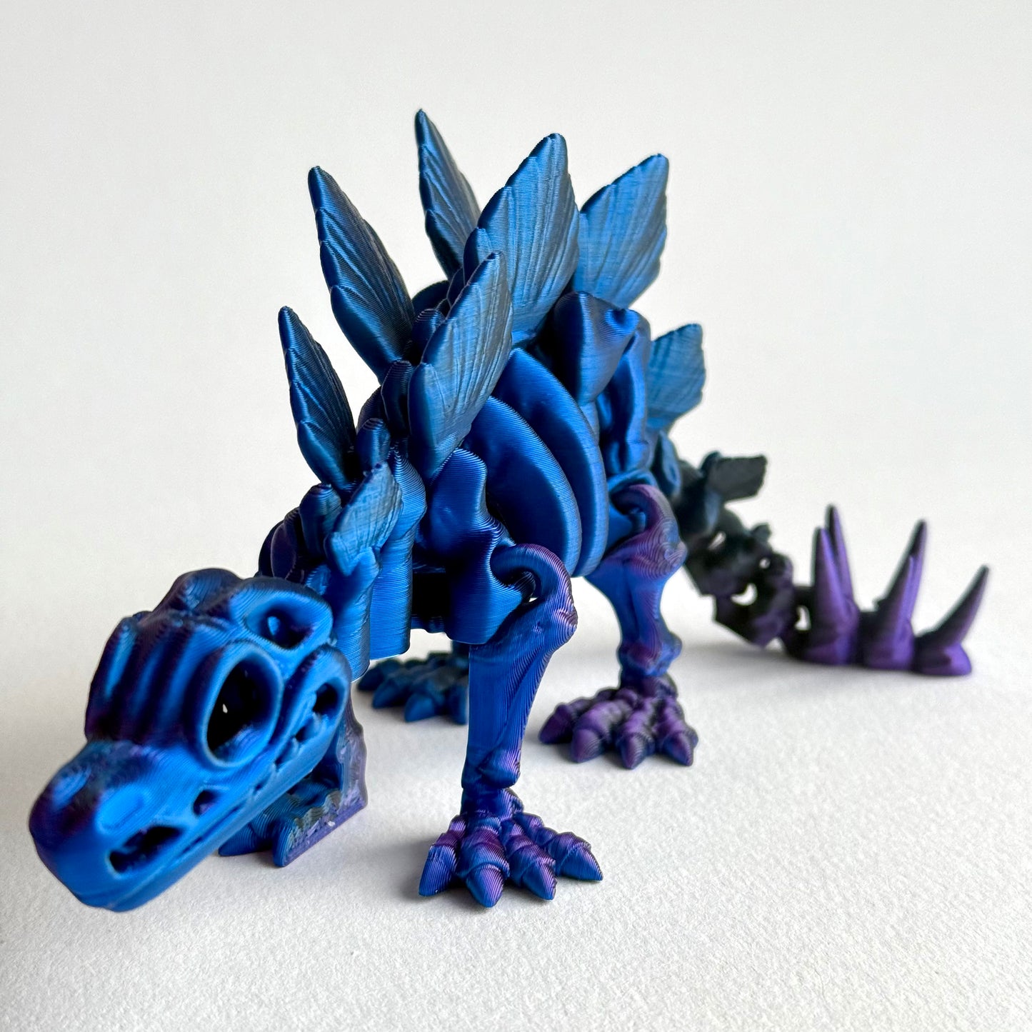 3D Printed Skeleton Stegosaurus | Articulating Dinosaur Figure