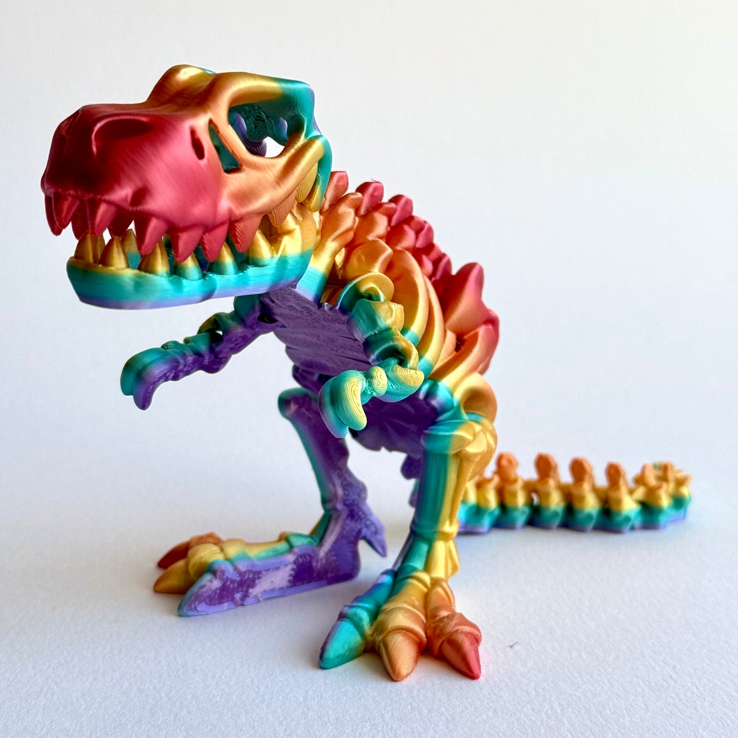 3D Printed Skeleton T-Rex | Articulating Dinosaur Figure