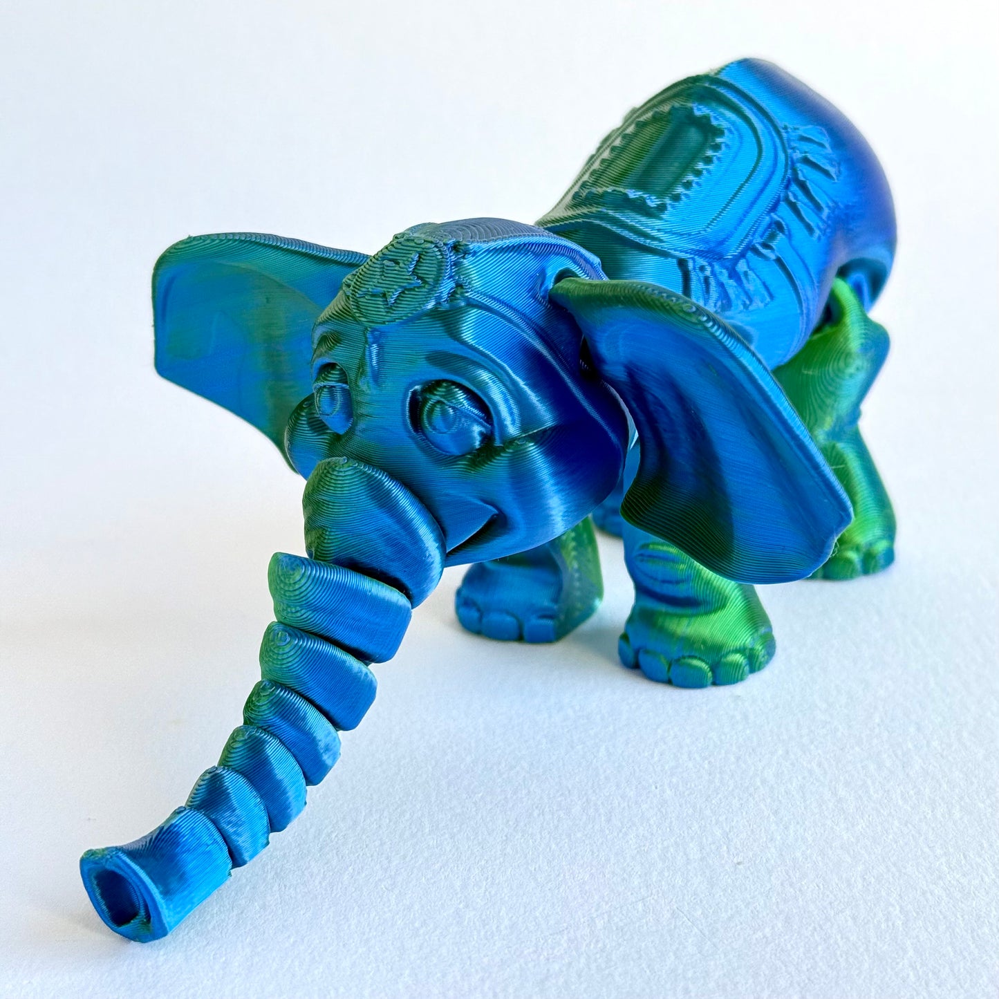 3D Printed Articulating Circus Elephant | Fidget Toy