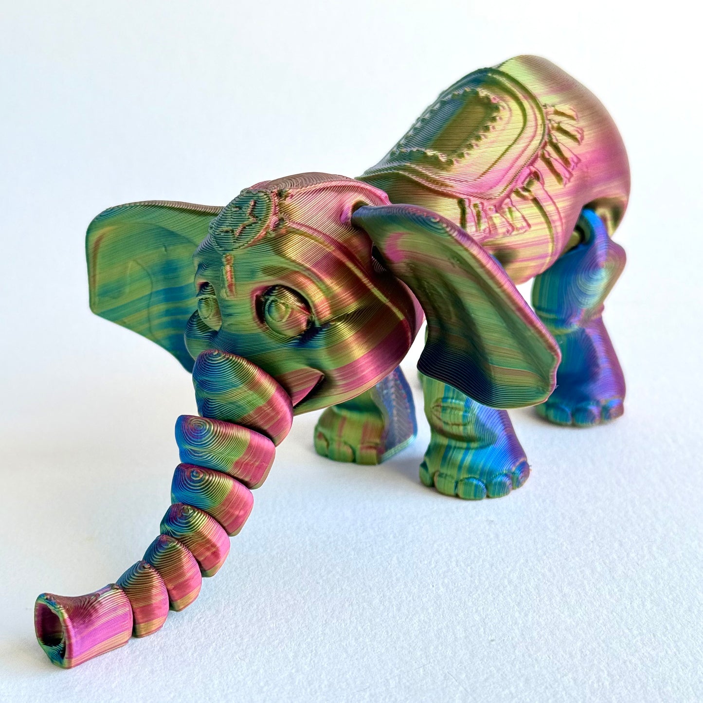 3D Printed Articulating Circus Elephant | Fidget Toy