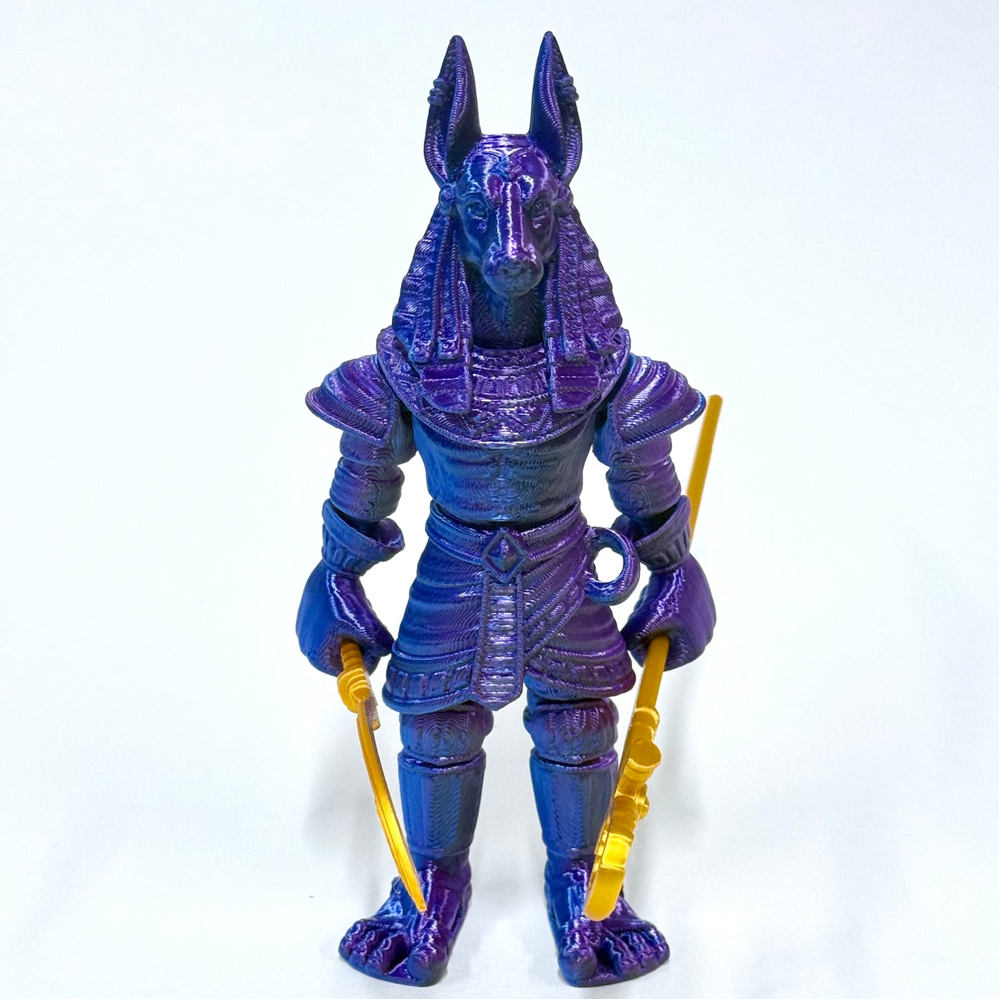 Anubis Egyptian Warrior | 3D Printed Articulated Figure with Accessories