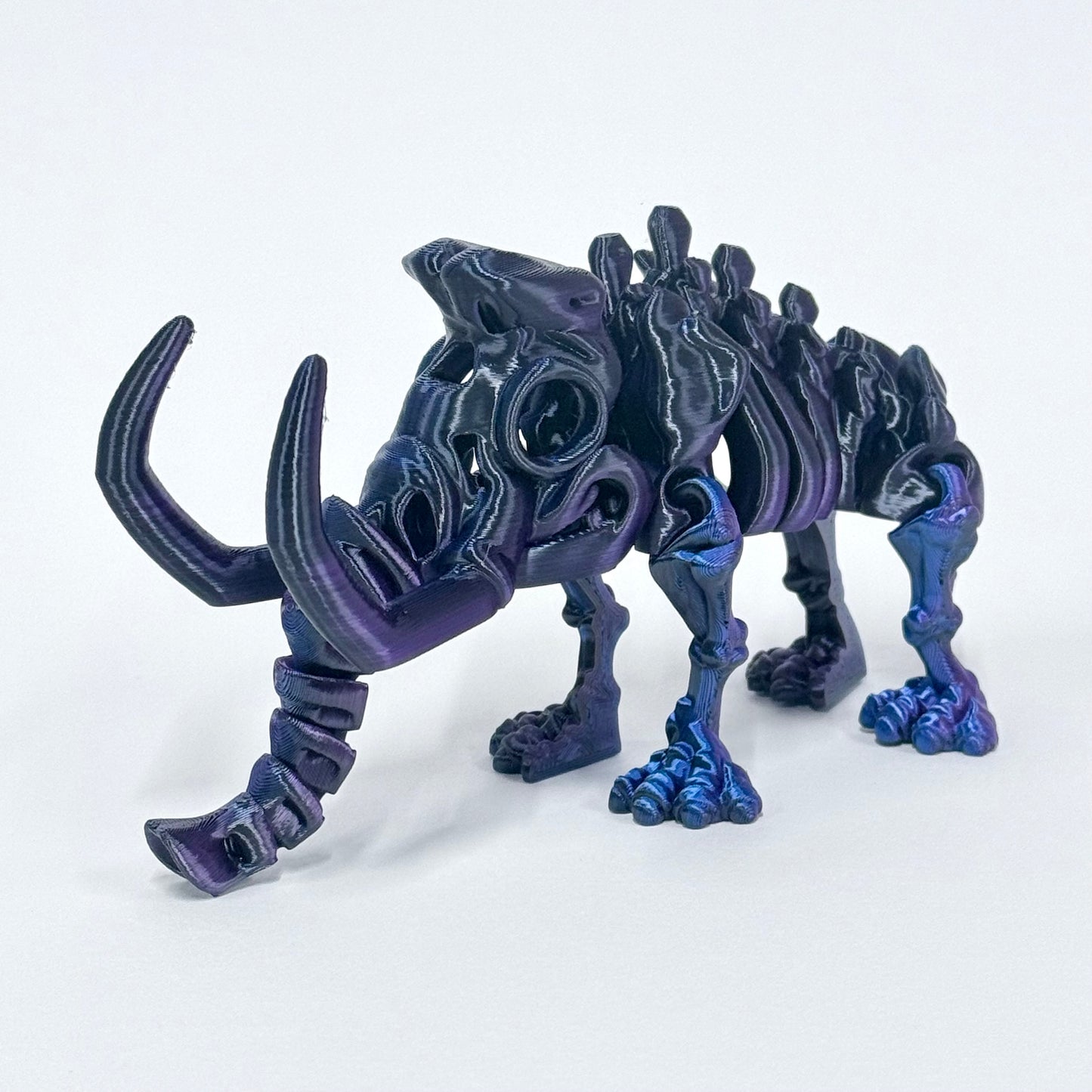 Skeleton Mammoth | 3D Printed Articulating Dinosaur Figure