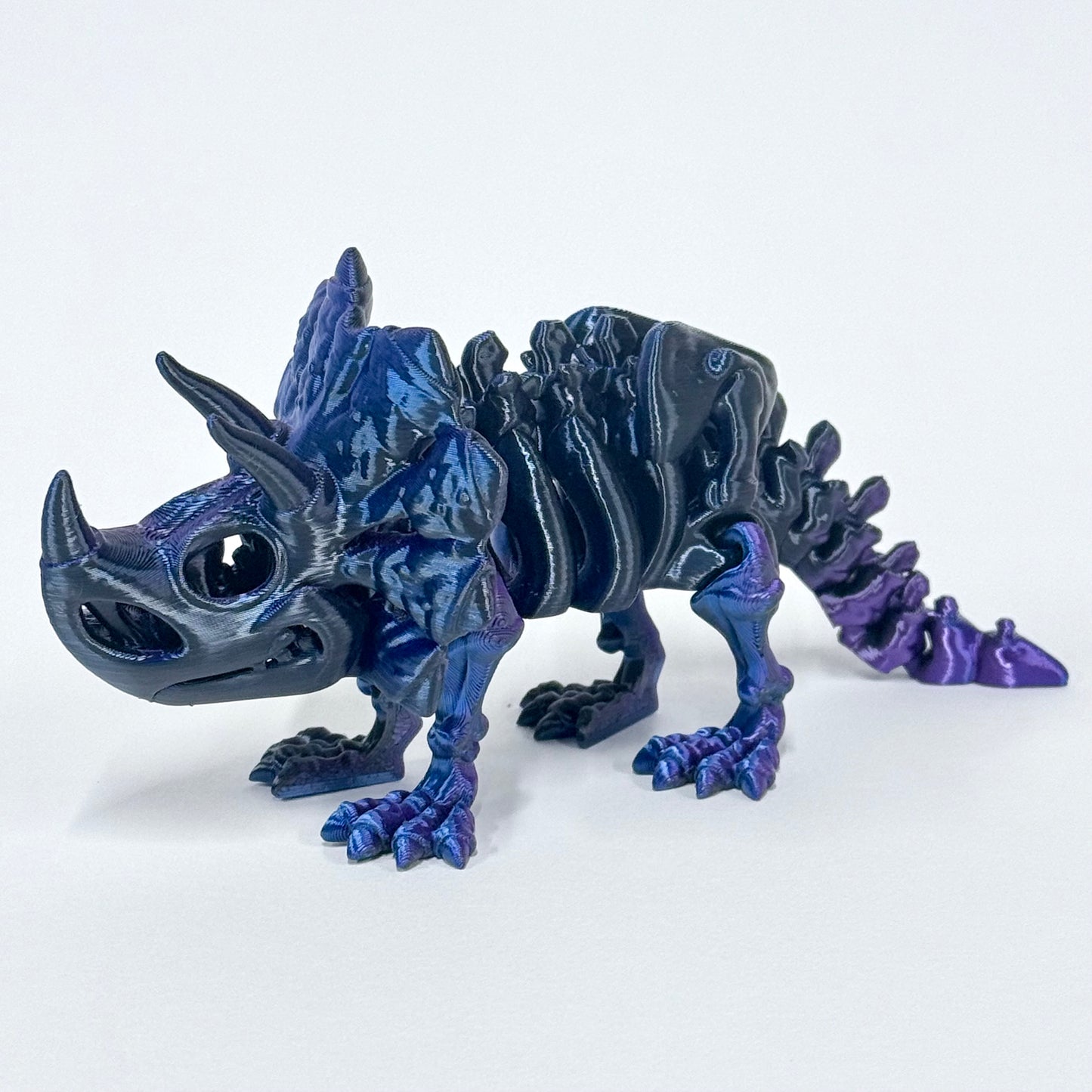 Skeleton Triceratops | 3D Printed Articulating Dinosaur Figure