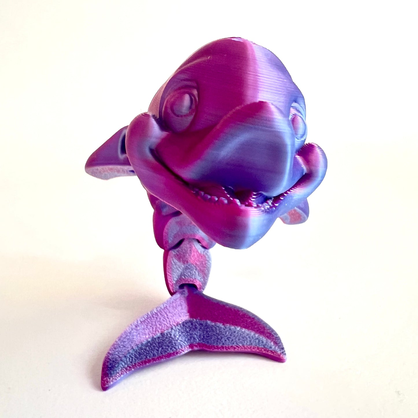 3D Printed Articulating Dolphin | Standing Tail Figure