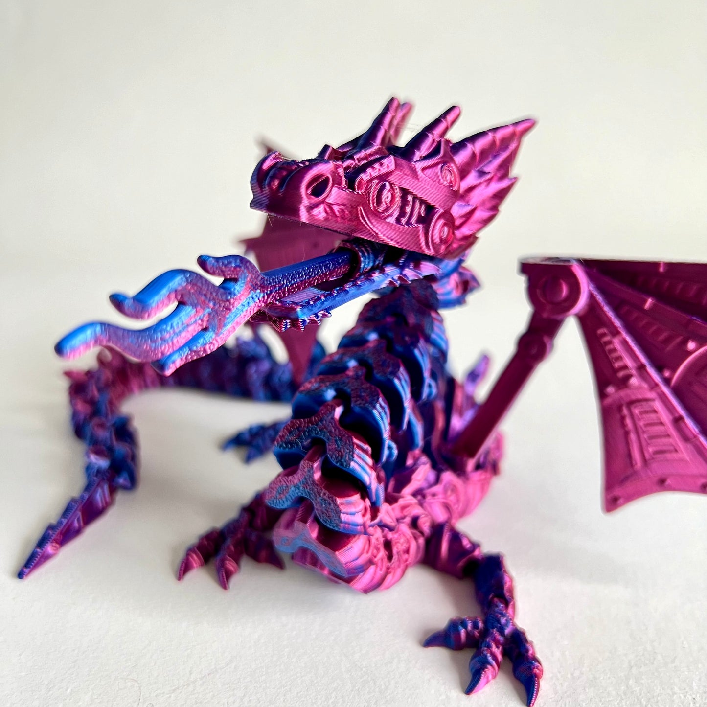 3D Printed Robot Mech Dragon | Large Articulated Figure